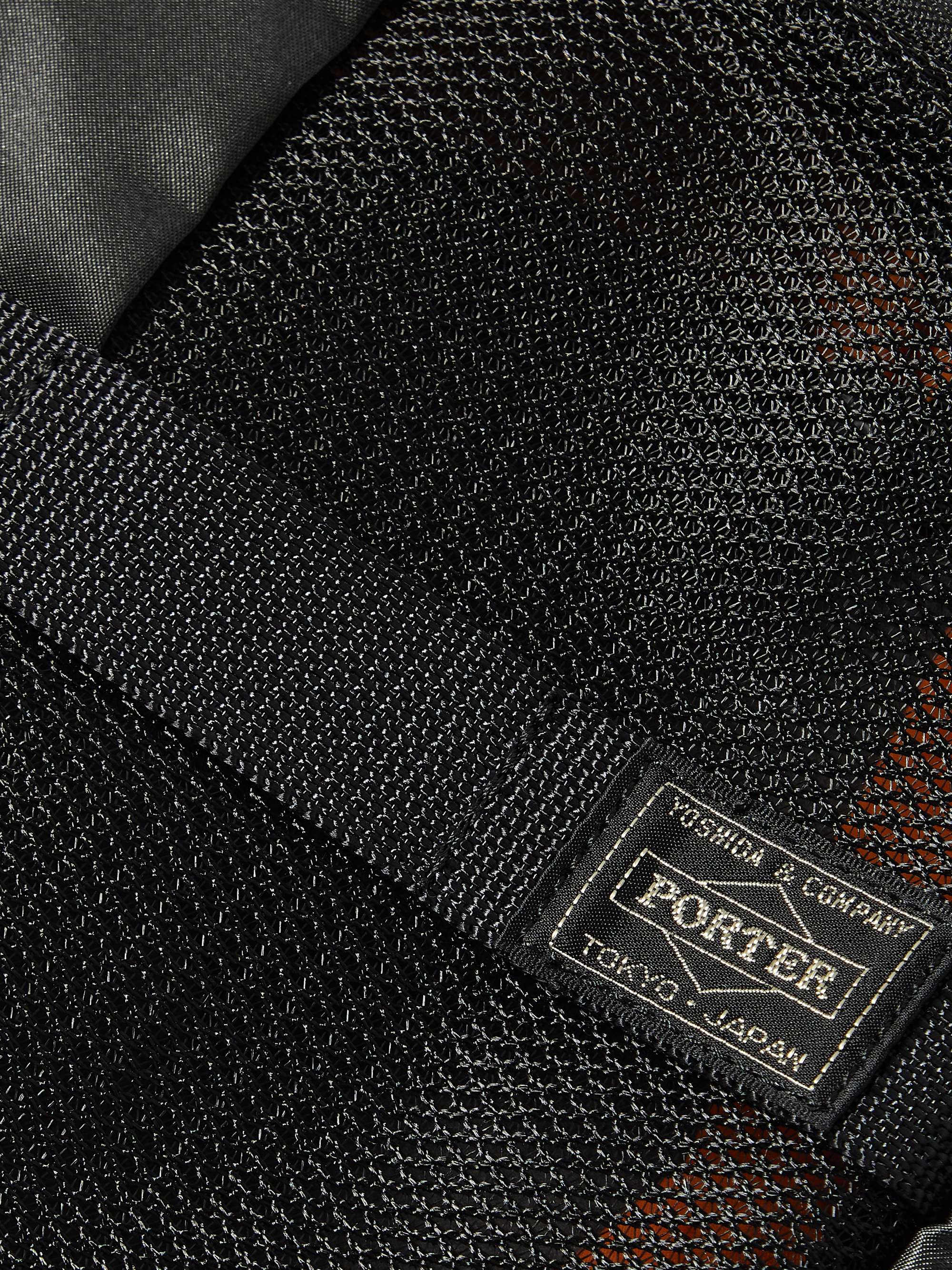PORTER-YOSHIDA & CO Mesh-Trimmed Camouflage-Print Shell Pouch