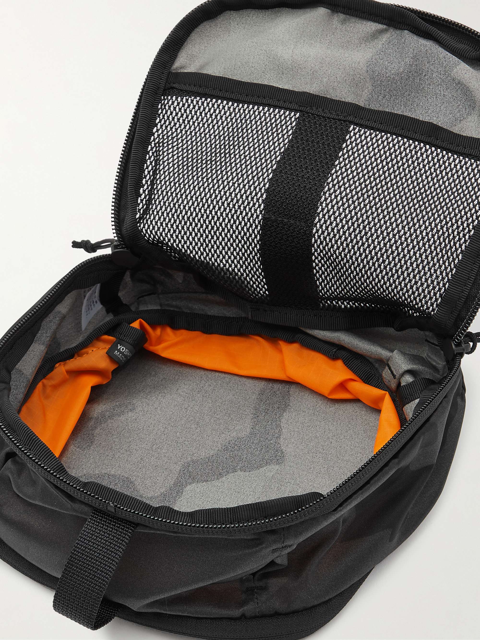 PORTER-YOSHIDA & CO Mesh-Trimmed Camouflage-Print Shell Pouch