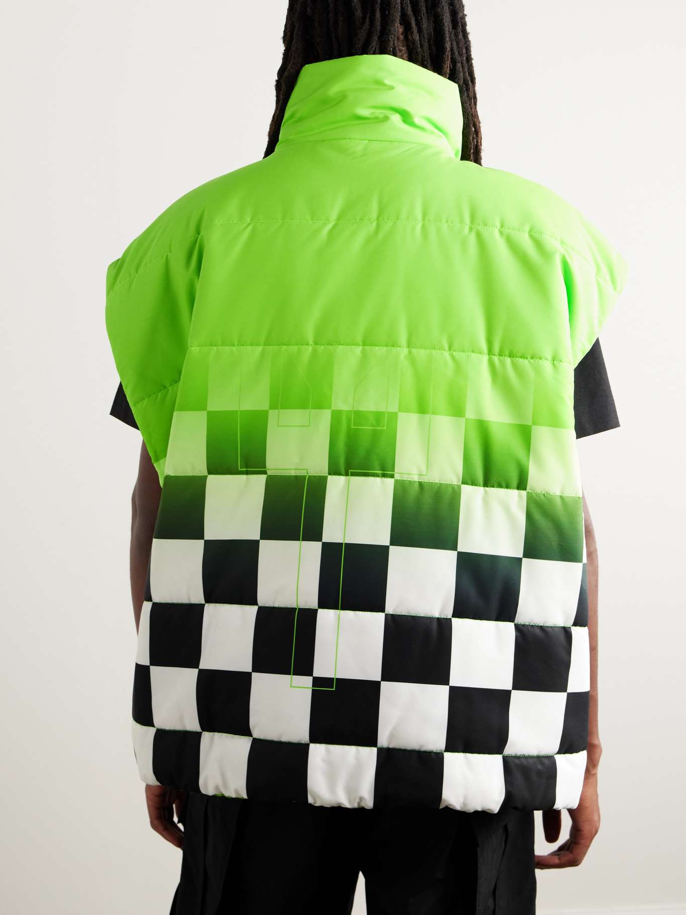 LIBERAL YOUTH MINISTRY Printed Checked Shell Down Gilet for Men | MR PORTER