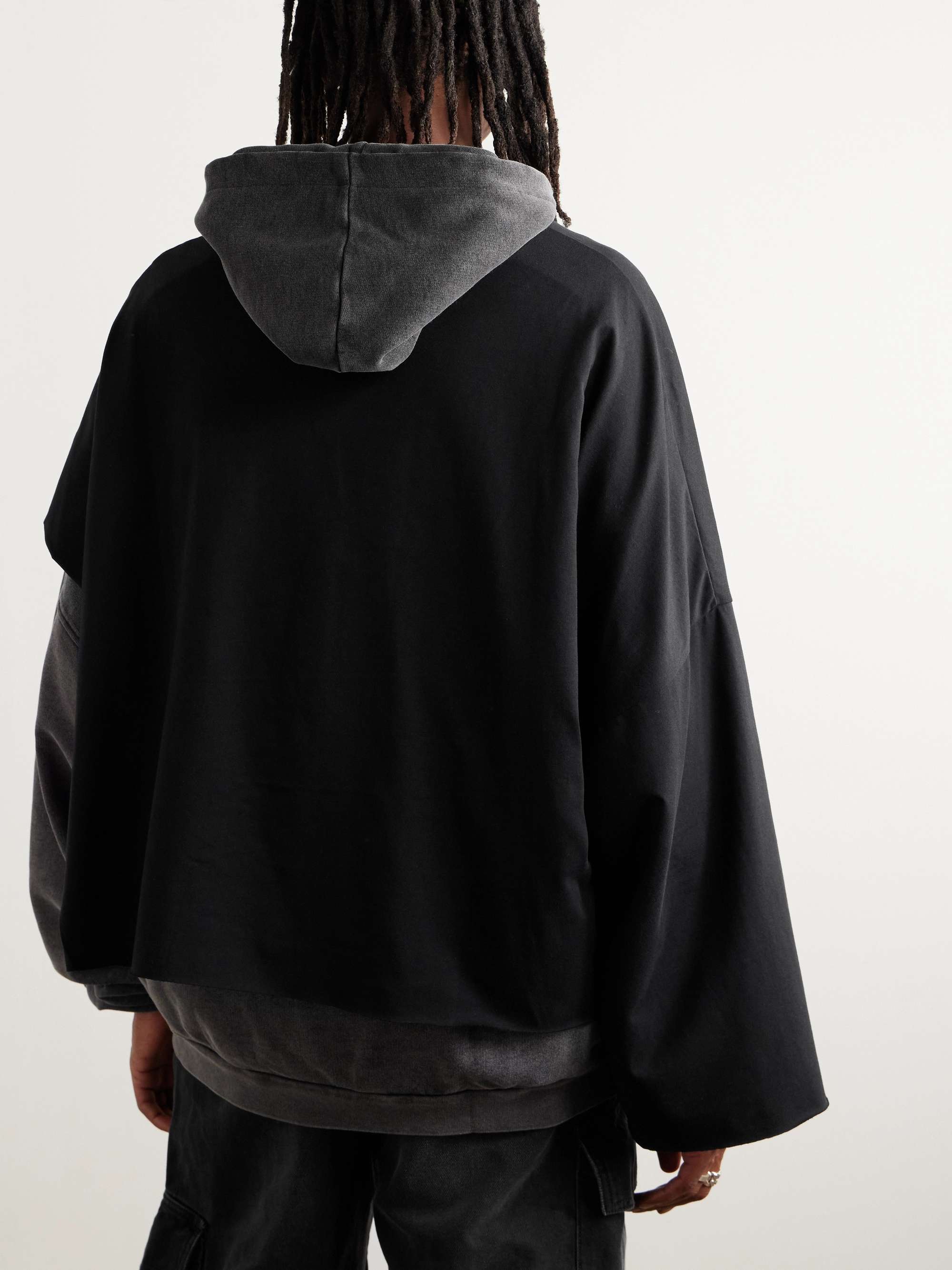 LIBERAL YOUTH MINISTRY Oversized Layered LogoPrint CottonJersey