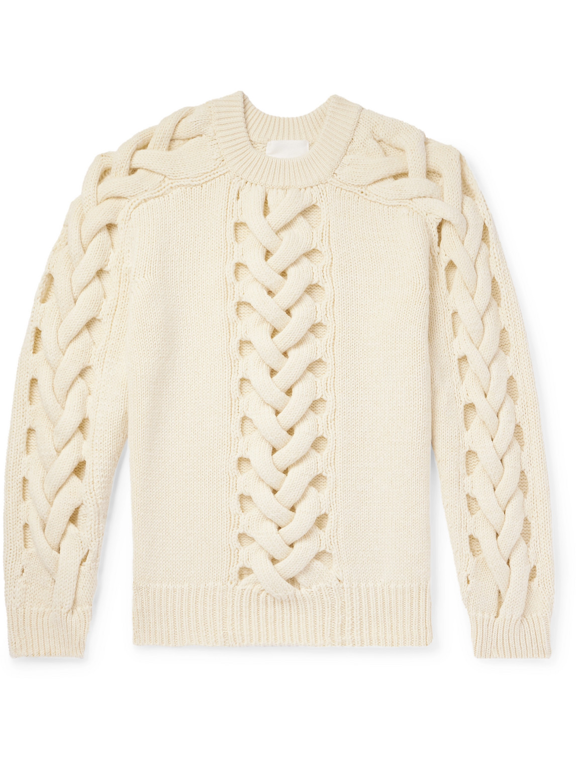 Marant - Thais Cable-Knit Merino Wool-Blend Sweater - Men - Neutrals - S