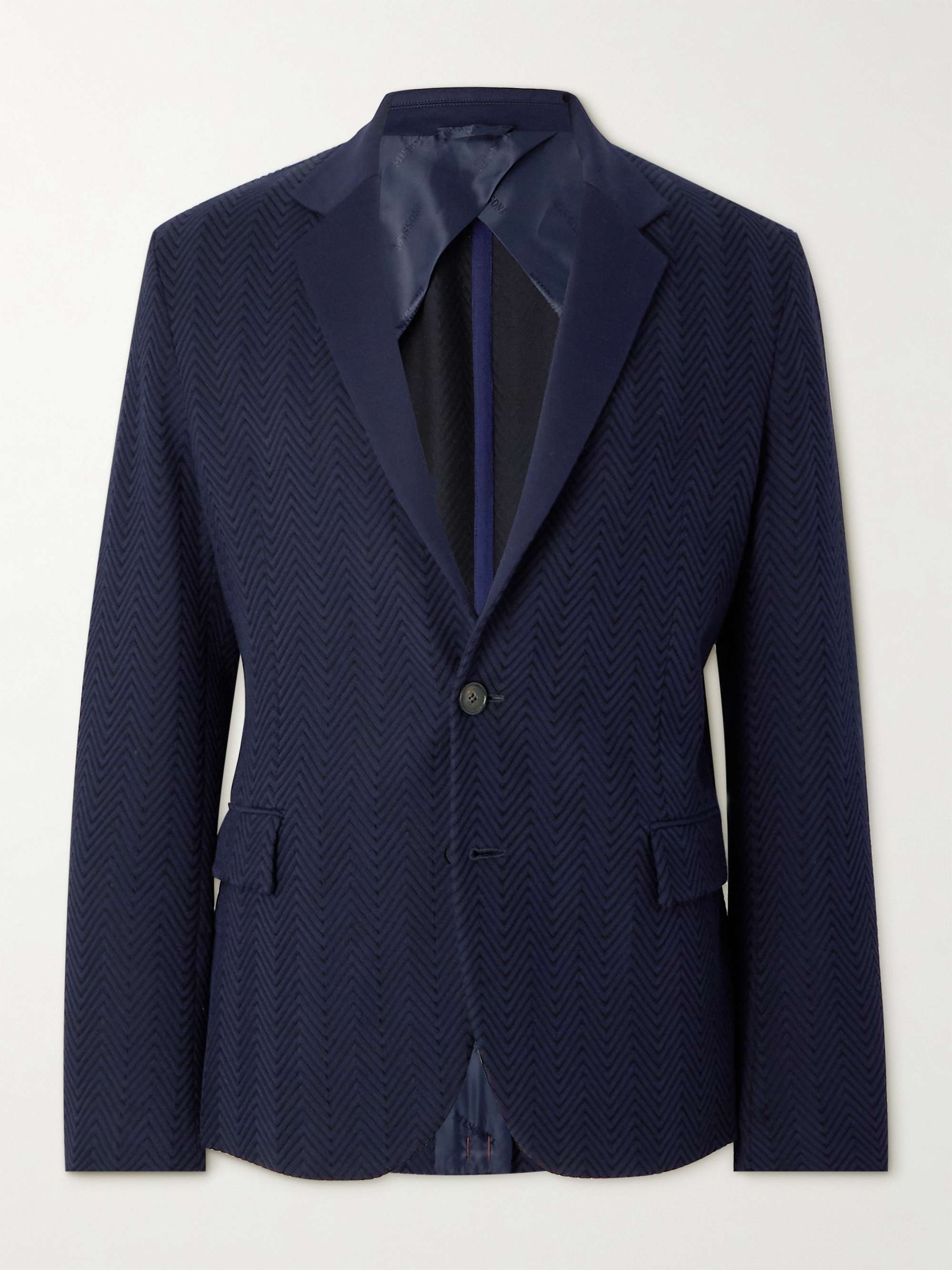 for | MR Zigzag Cotton-Blend Jacket PORTER Suit MISSONI Men Jacquard