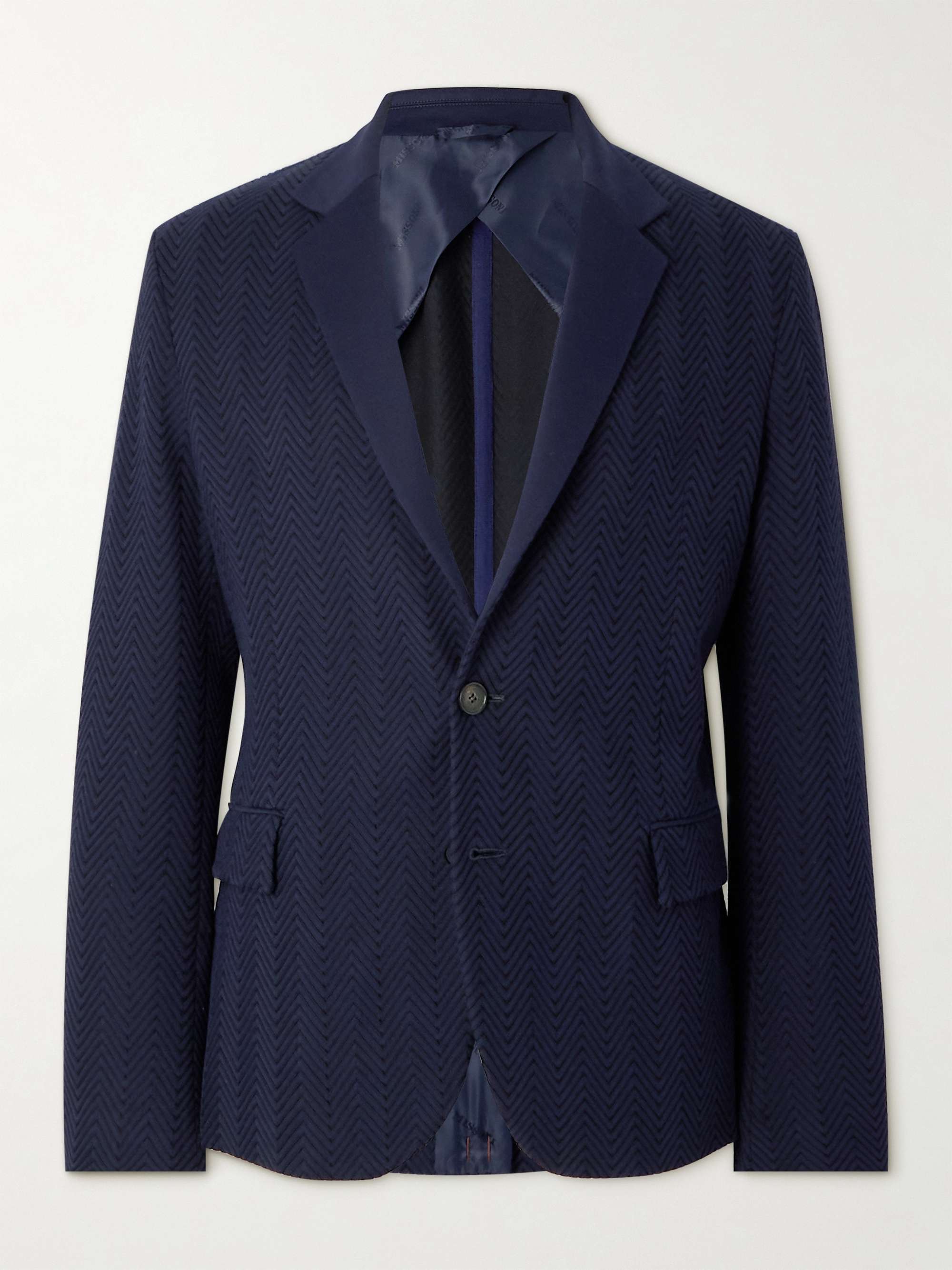 Missoni zigzag woven design blazer - Neutrals