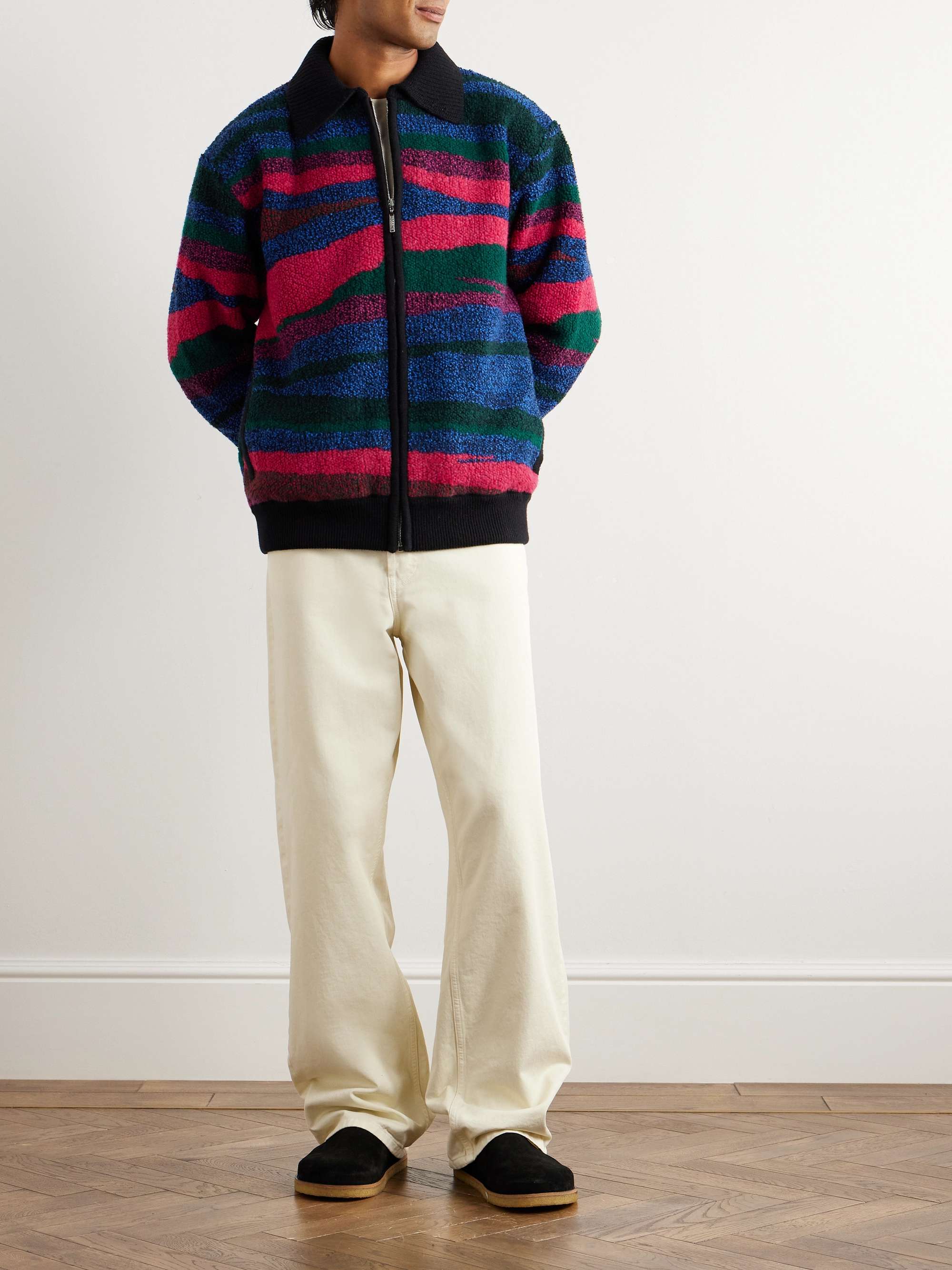 MISSONI Intarsia Wool Bomber Jacket for Men | MR PORTER