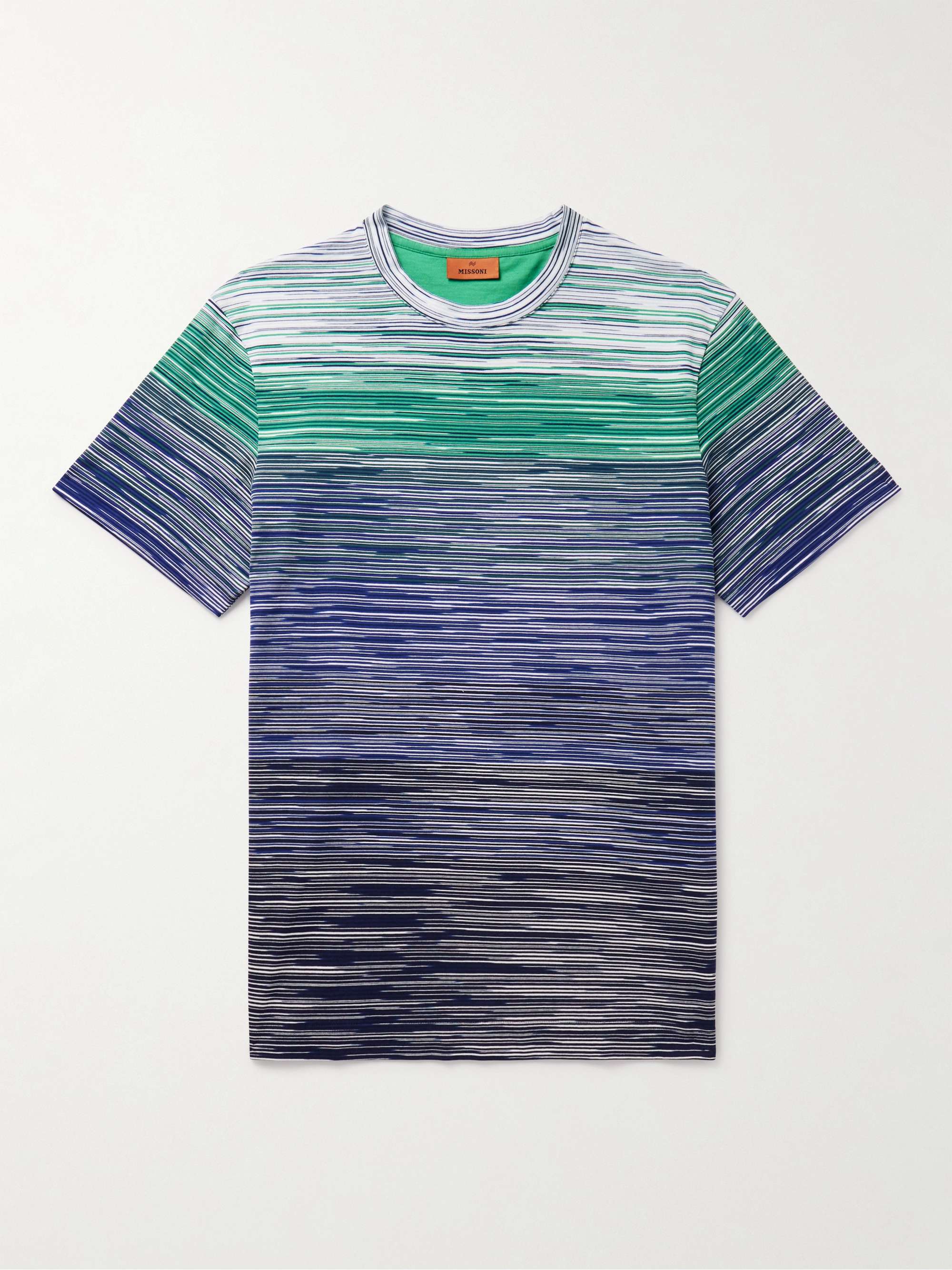 MISSONI コットンジャージーTシャツ スペースダイ グラデーション ...