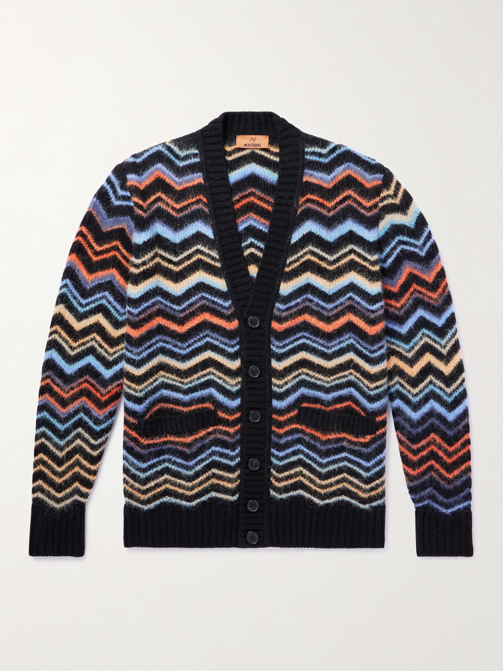 MISSONI Striped Brushed-Knit Cardigan for Men | MR PORTER