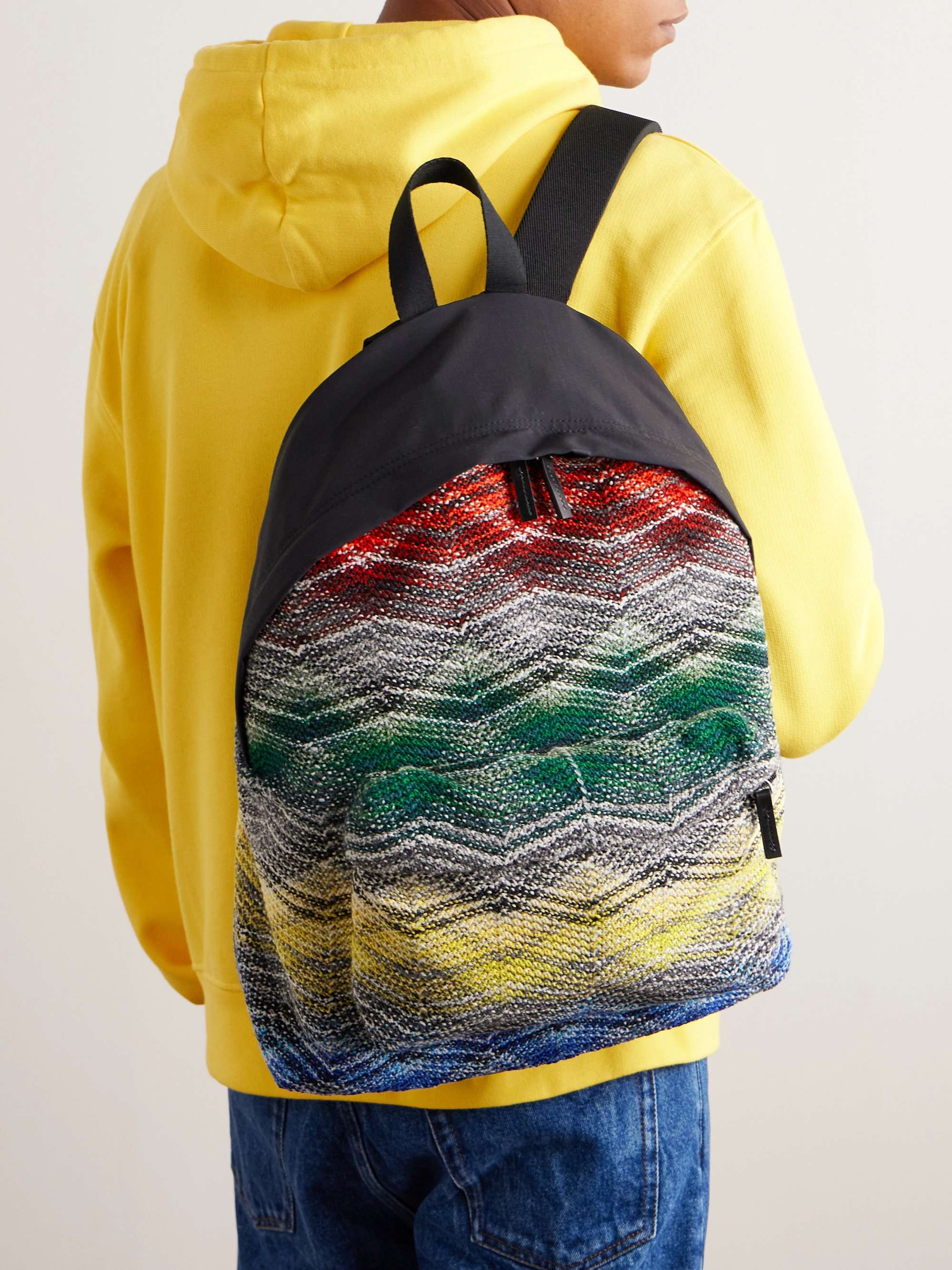 MISSONI Crochet-Knit Nylon Backpack for Men | MR PORTER