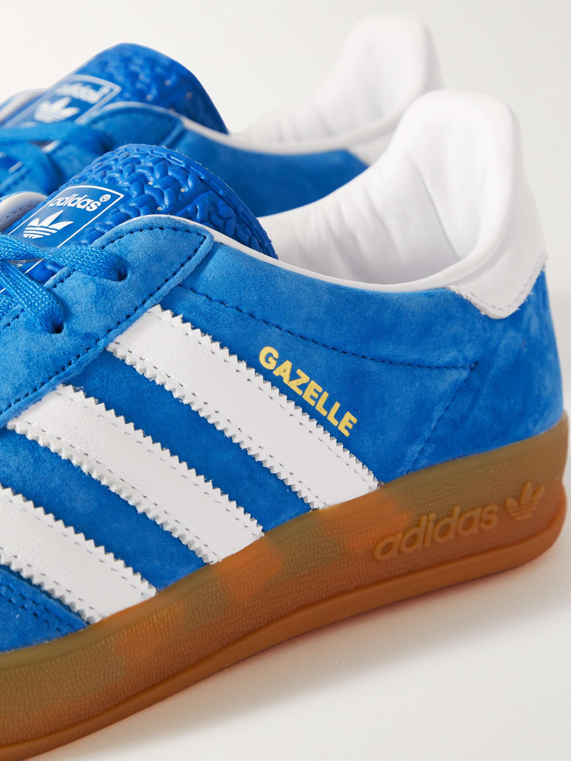 ADIDAS ORIGINALS Gazelle Indoor Leather-Trimmed Suede Sneakers for Men