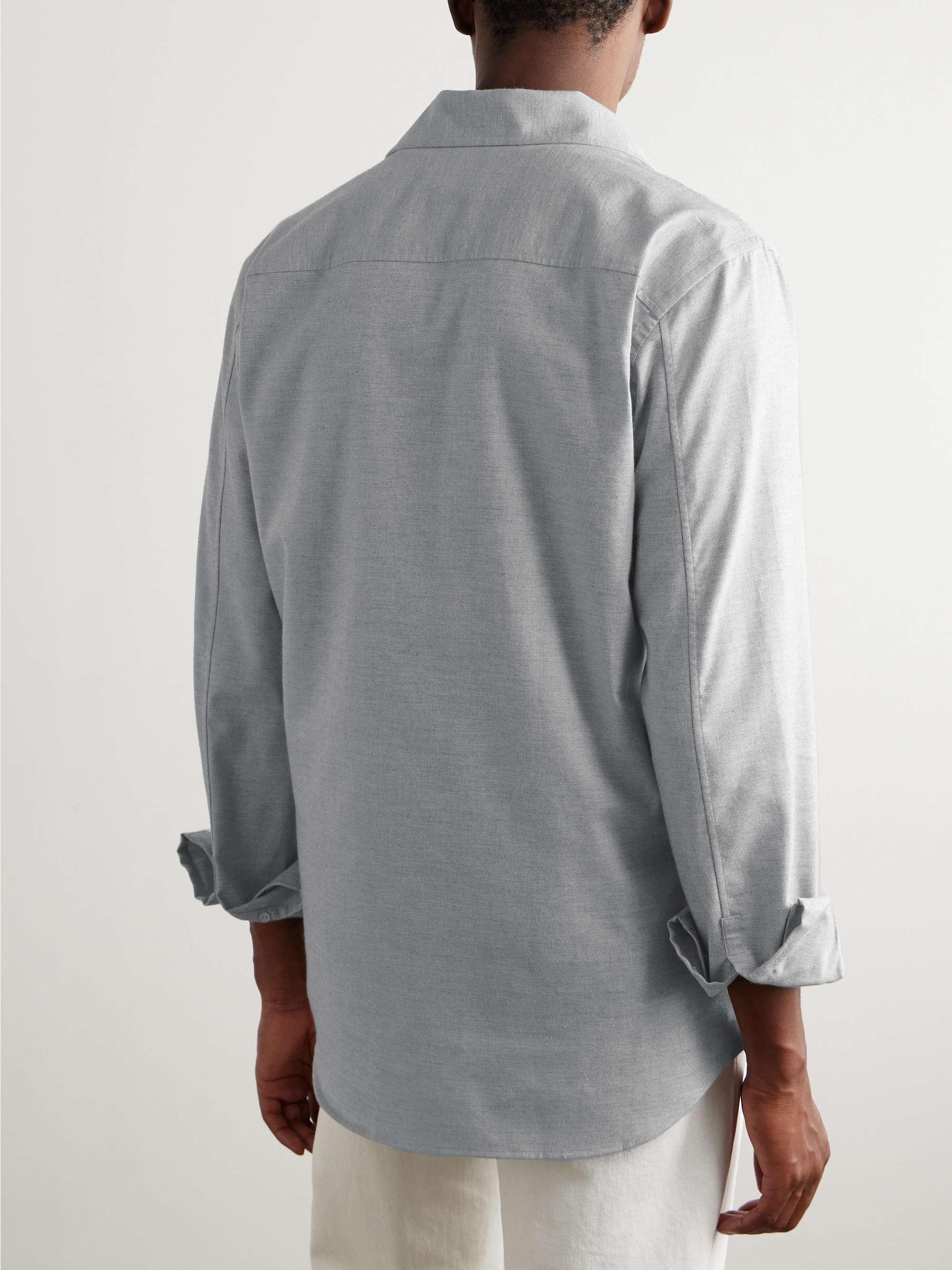 AGNONA Cotton and Cashmere-Blend Twill Shirt for Men | MR PORTER