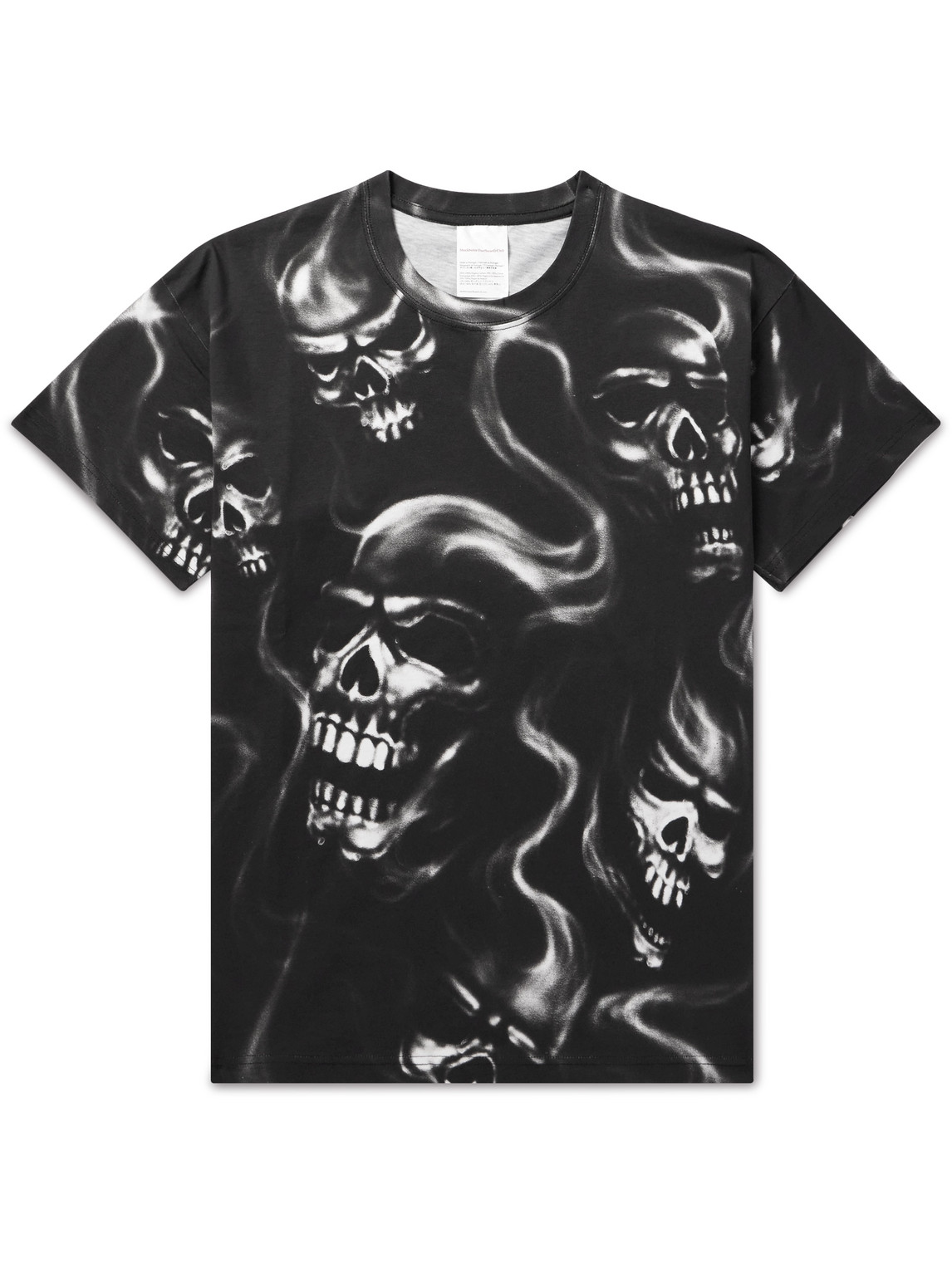 STOCKHOLM SURFBOARD CLUB ALKO SKULL PRINTED ORGANIC COTTON-JERSEY T-SHIRT