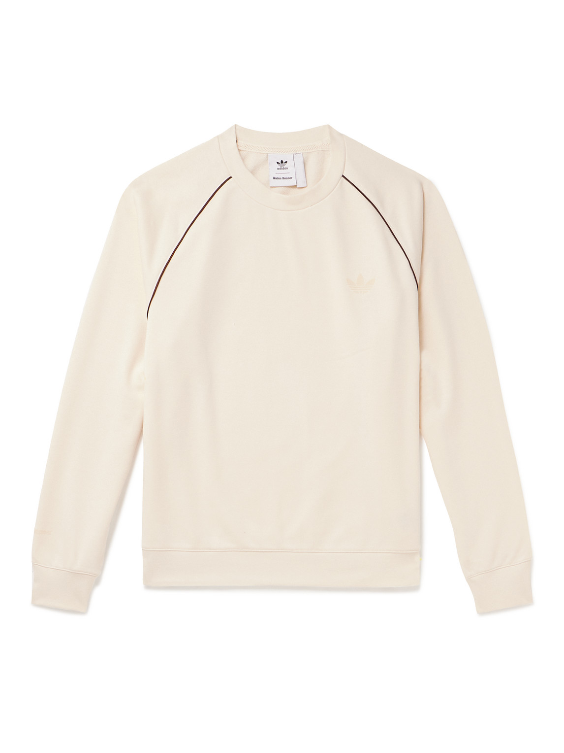 Adidas Consortium Wales Bonner Logo-embroidered Cotton-blend Jersey Sweatshirt In White