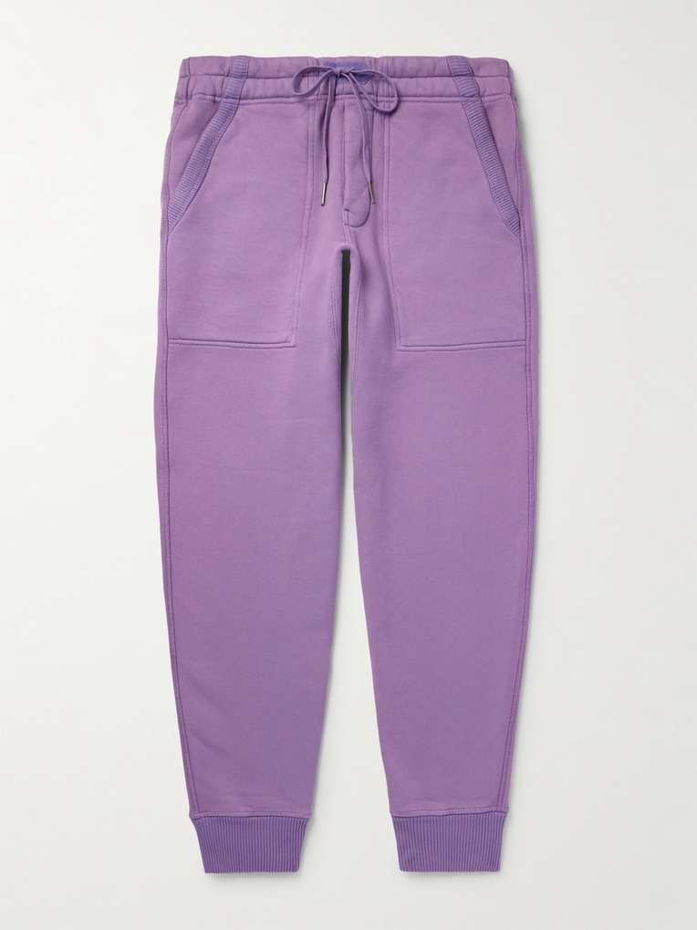 Tom Ford — Tapered Garment-Dyed Cotton-Jersey Sweatpants