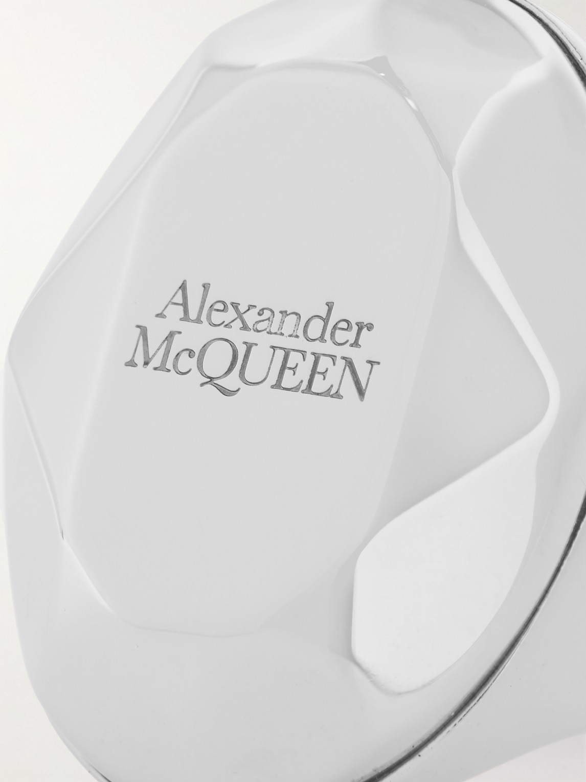 Shop Alexander Mcqueen Silver-tone Ring