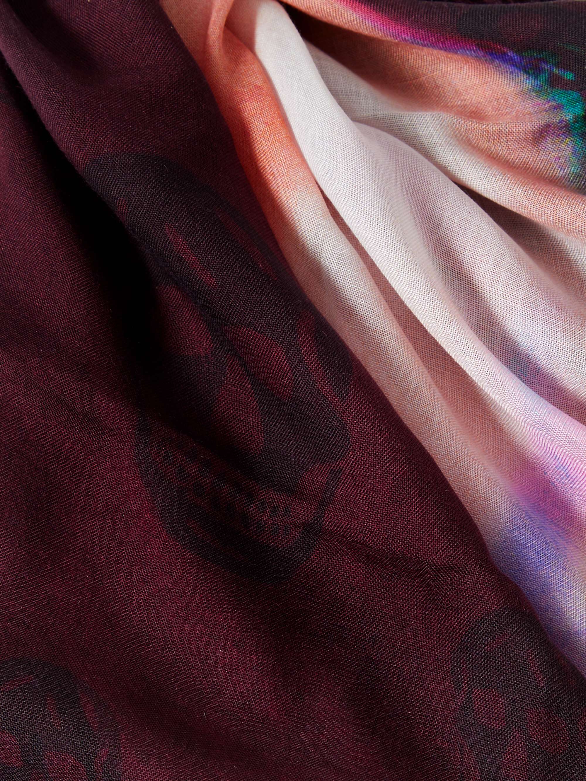 ALEXANDER MCQUEEN Fringed Printed Modal and Silk-Blend Scarf