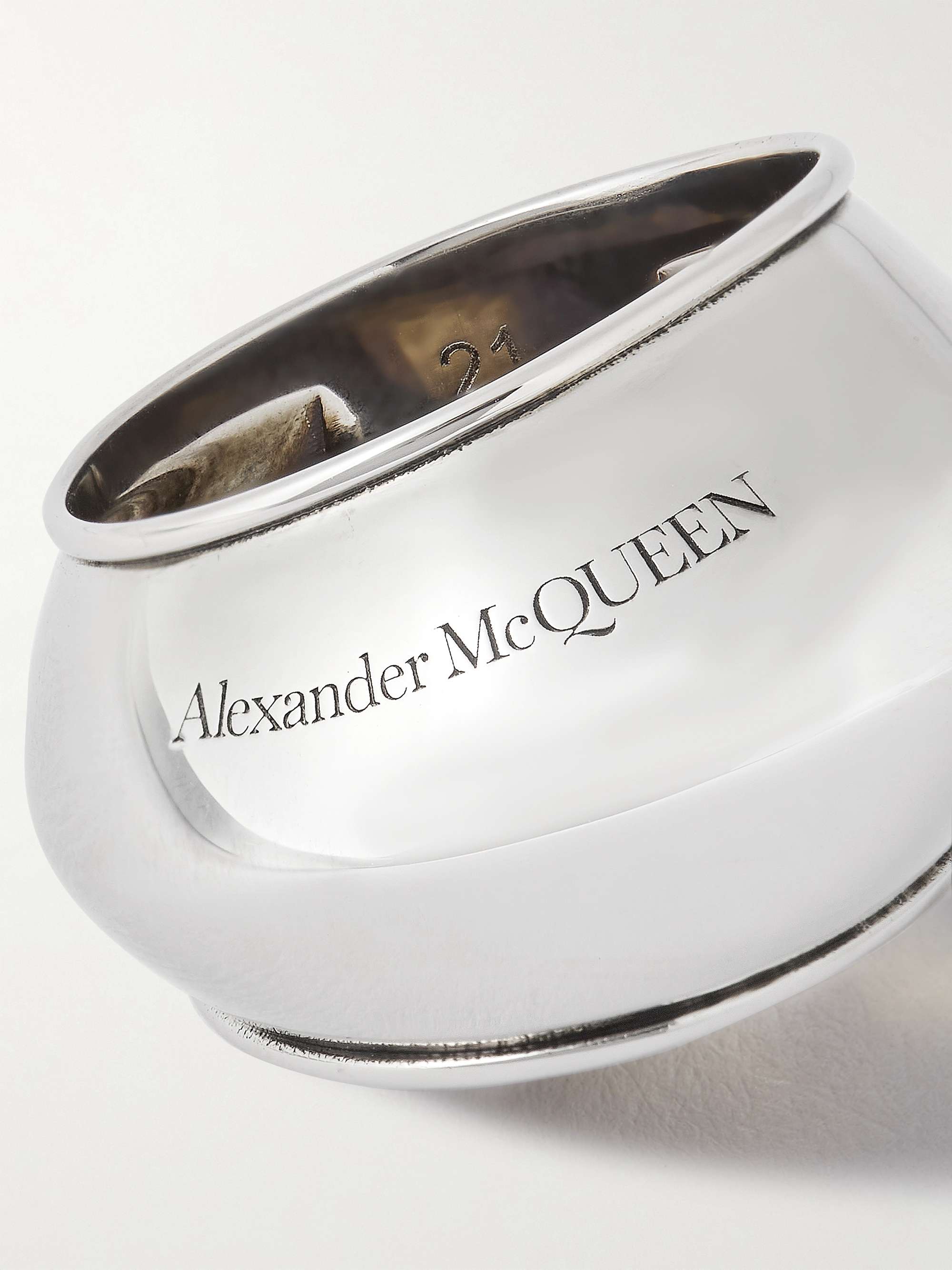 ALEXANDER MCQUEEN Gaze Silver-Tone Ring