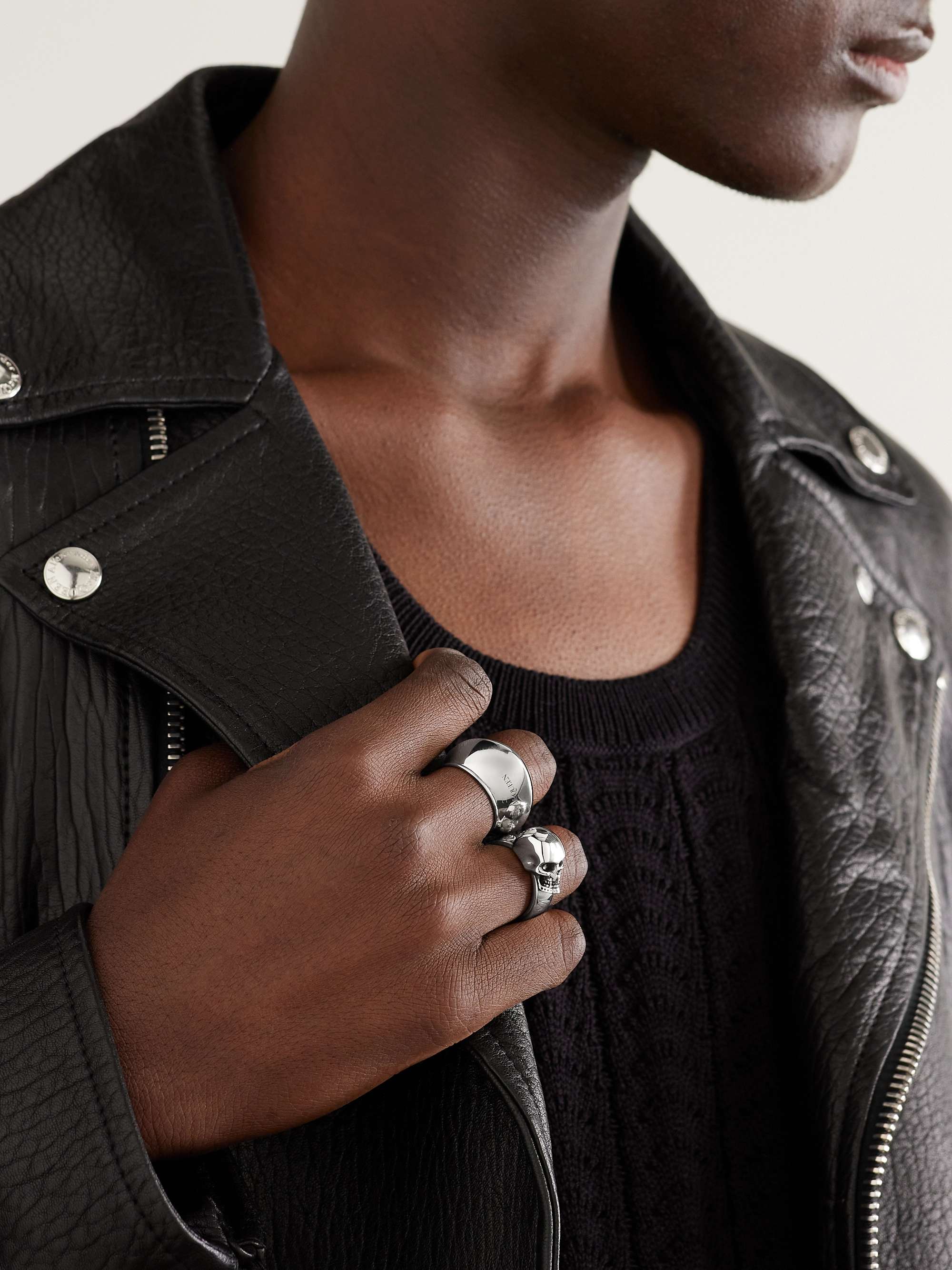 ALEXANDER MCQUEEN Gaze Silver-Tone Ring