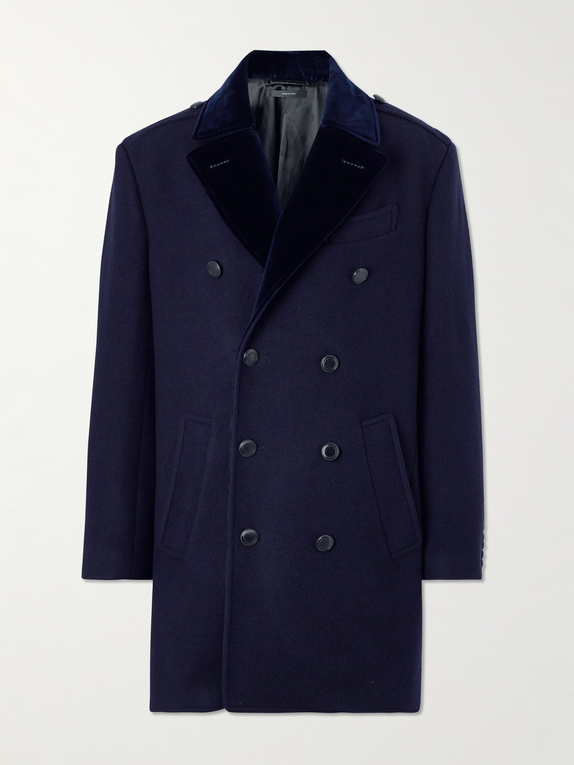 TOM FORD single-breasted velvet blazer - Blue