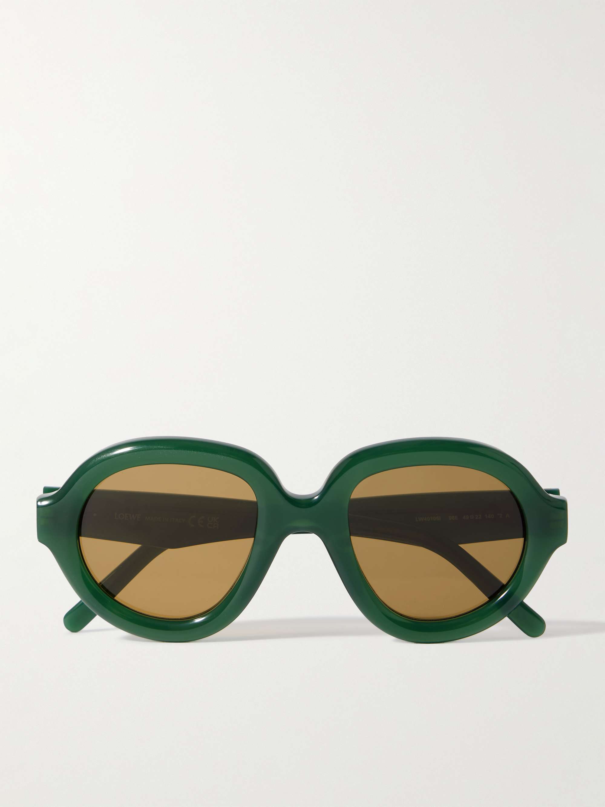 LOEWE Curvy Oval-Frame Acetate Sunglasses for Men | MR PORTER