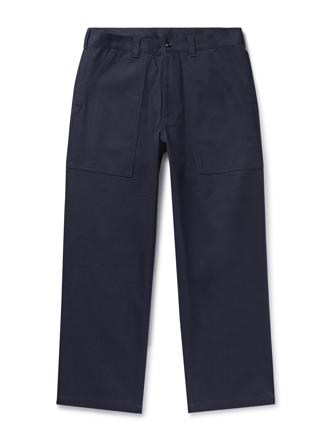 Randy's Garments Utility Straight-leg Cotton-twill Trousers In Blue
