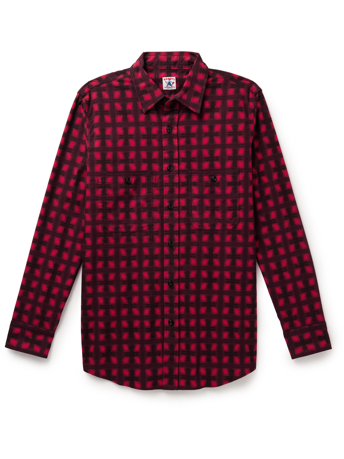 Checked Brushed-Cotton Shirt