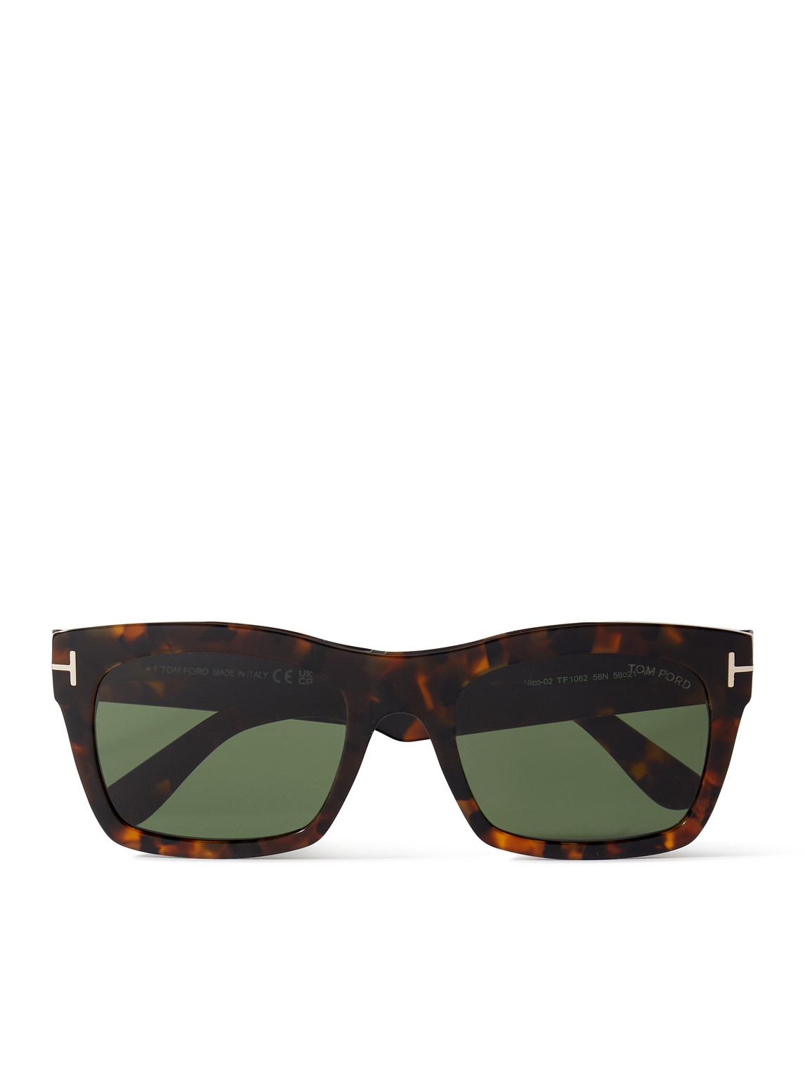 Nico Square-Frame Tortoiseshell Acetate Sunglasses