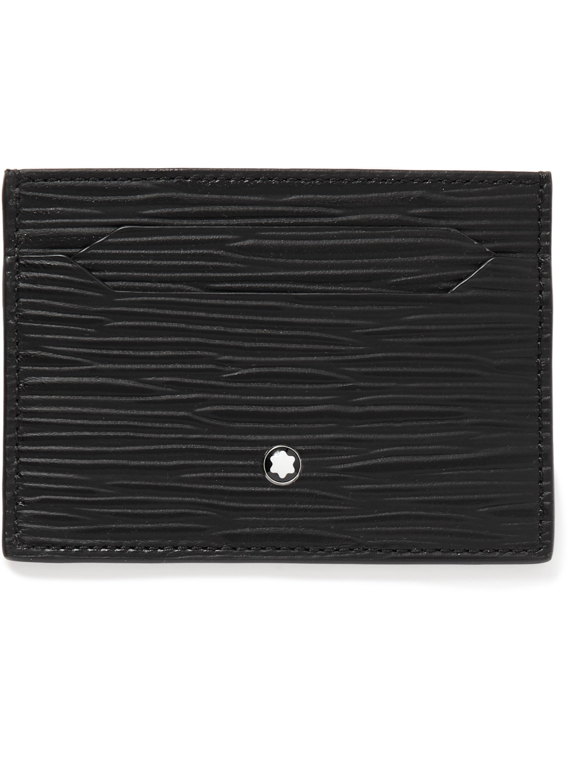 Montblanc Meisterstück 4810 Textured-leather Cardholder In Black