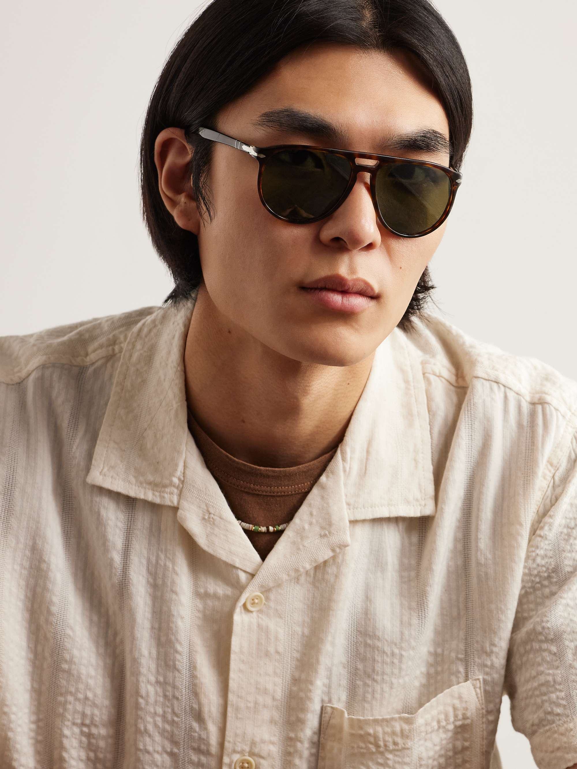 PERSOL AviatorStyle Tortoiseshell Acetate Sunglasses for Men MR PORTER