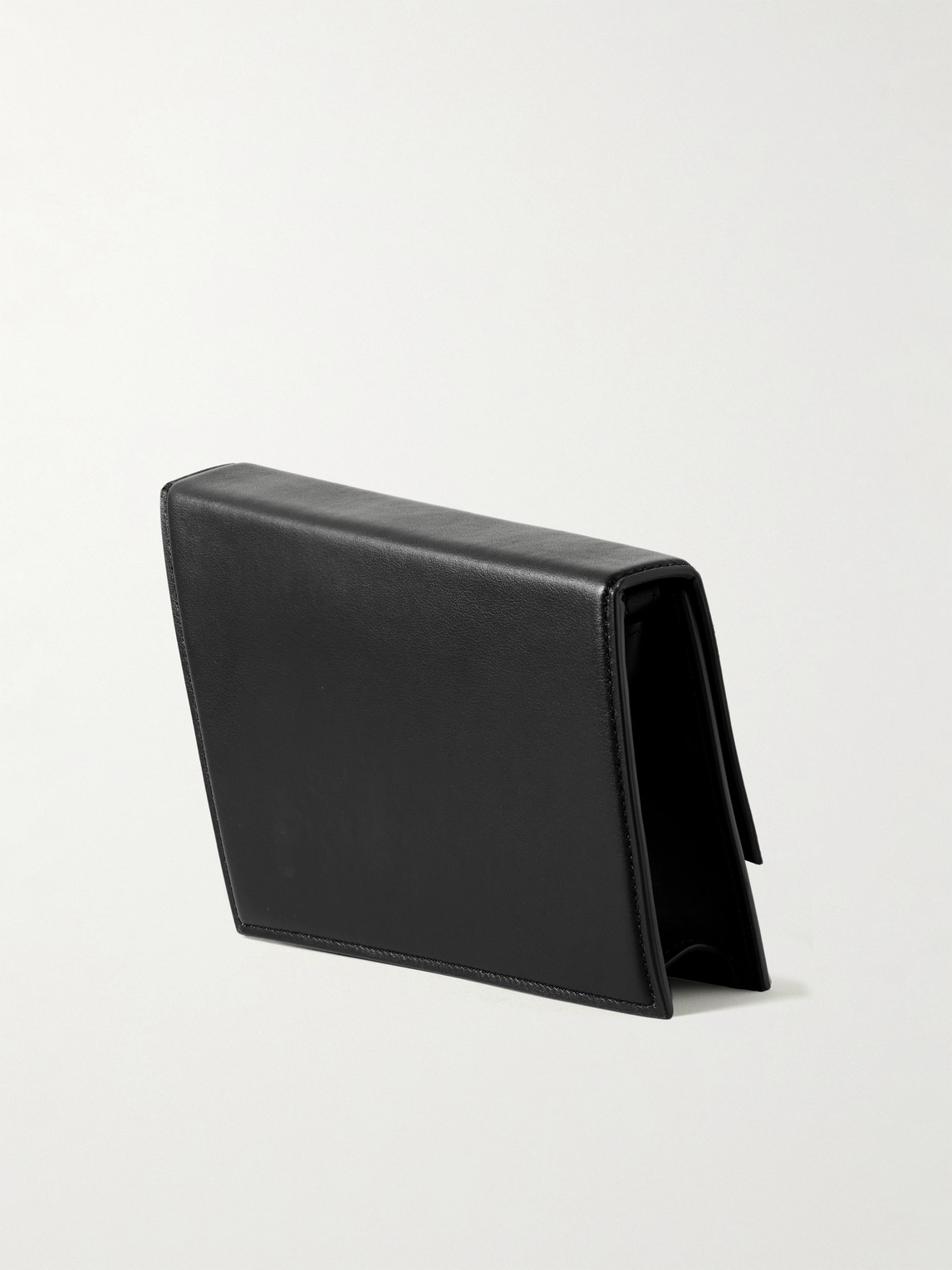 Shop Acne Studios Distortion Micro Leather Messenger Bag In Black