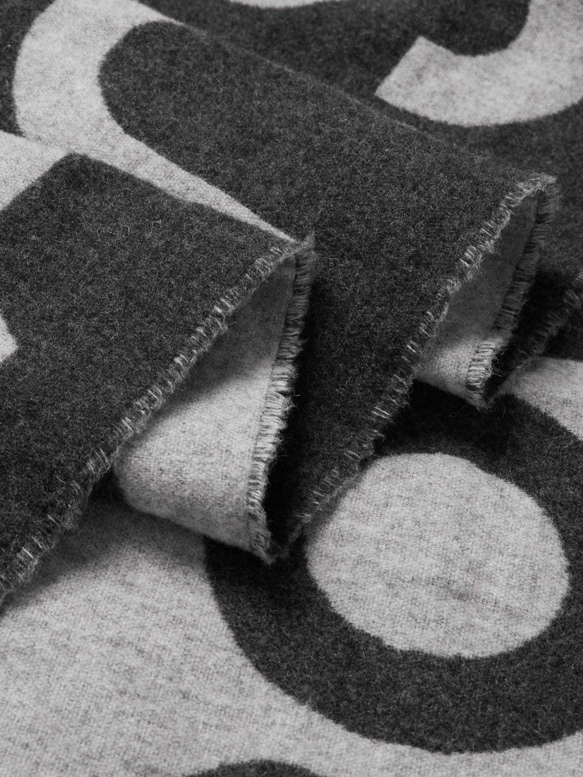 ACNE STUDIOS Toronty Logo-Jacquard Wool-Blend Scarf