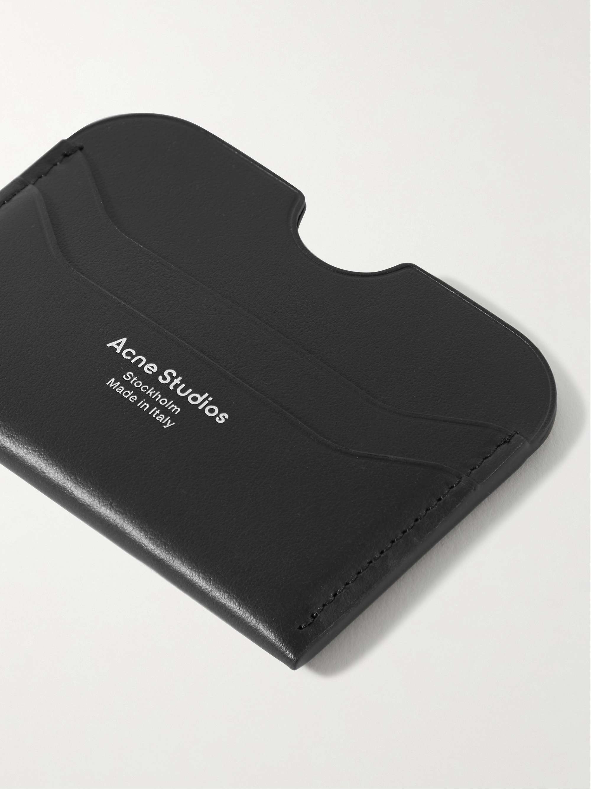 ACNE STUDIOS Elmas Logo-Print Leather Cardholder for Men | MR PORTER