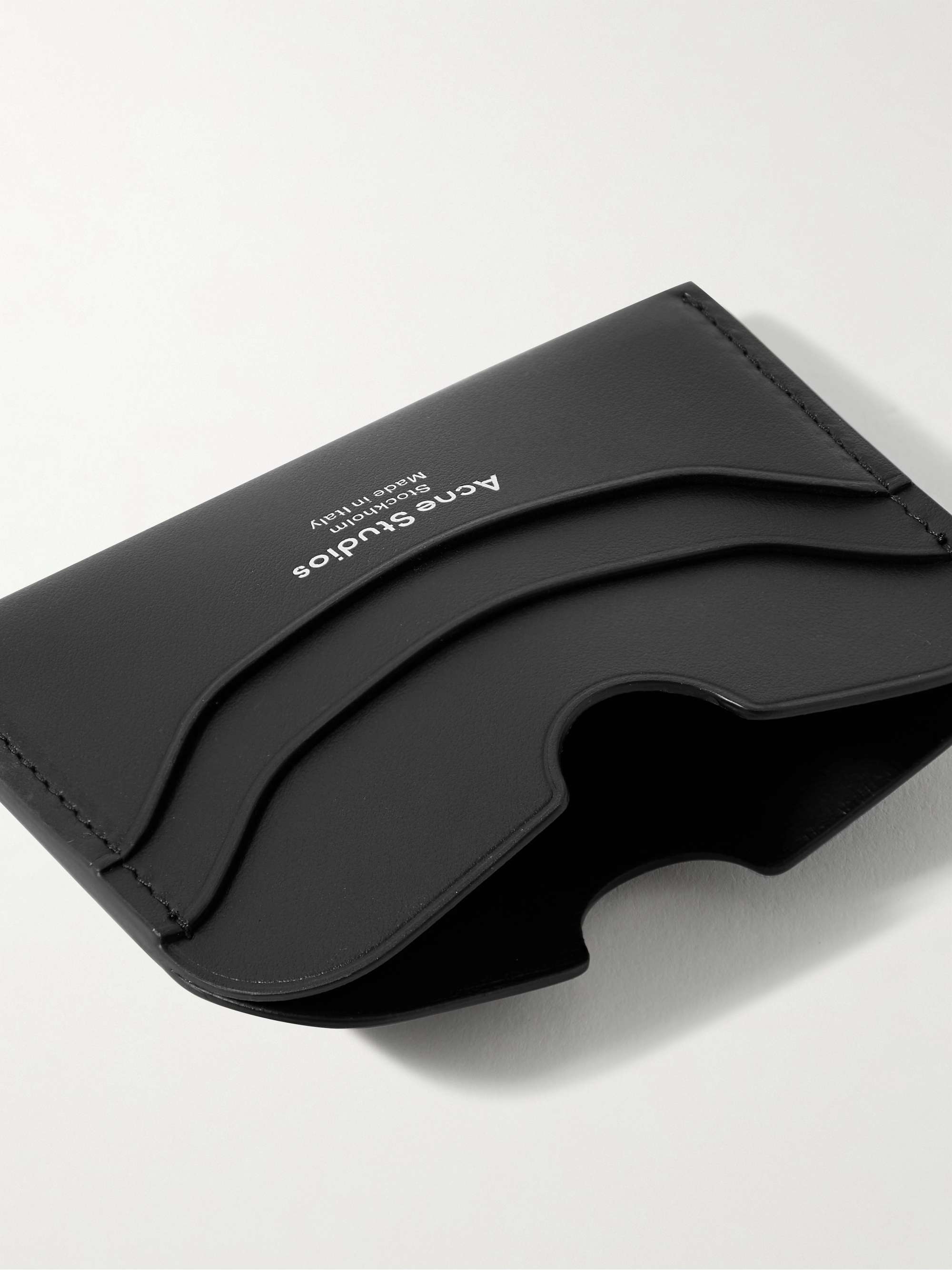 ACNE STUDIOS Elmas Logo-Print Leather Cardholder for Men | MR PORTER