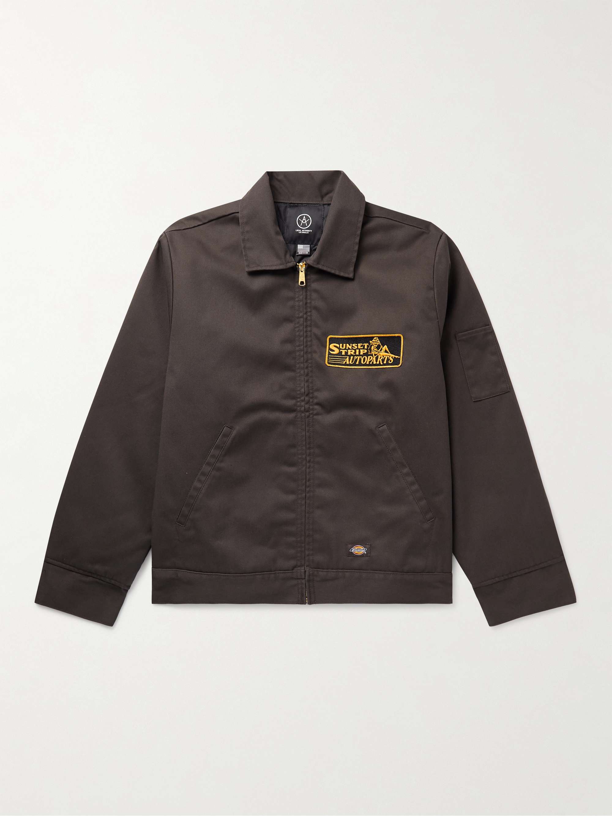 + Dickies® Sunset Strip Autoparts Appliquéd Padded Drill Jacket