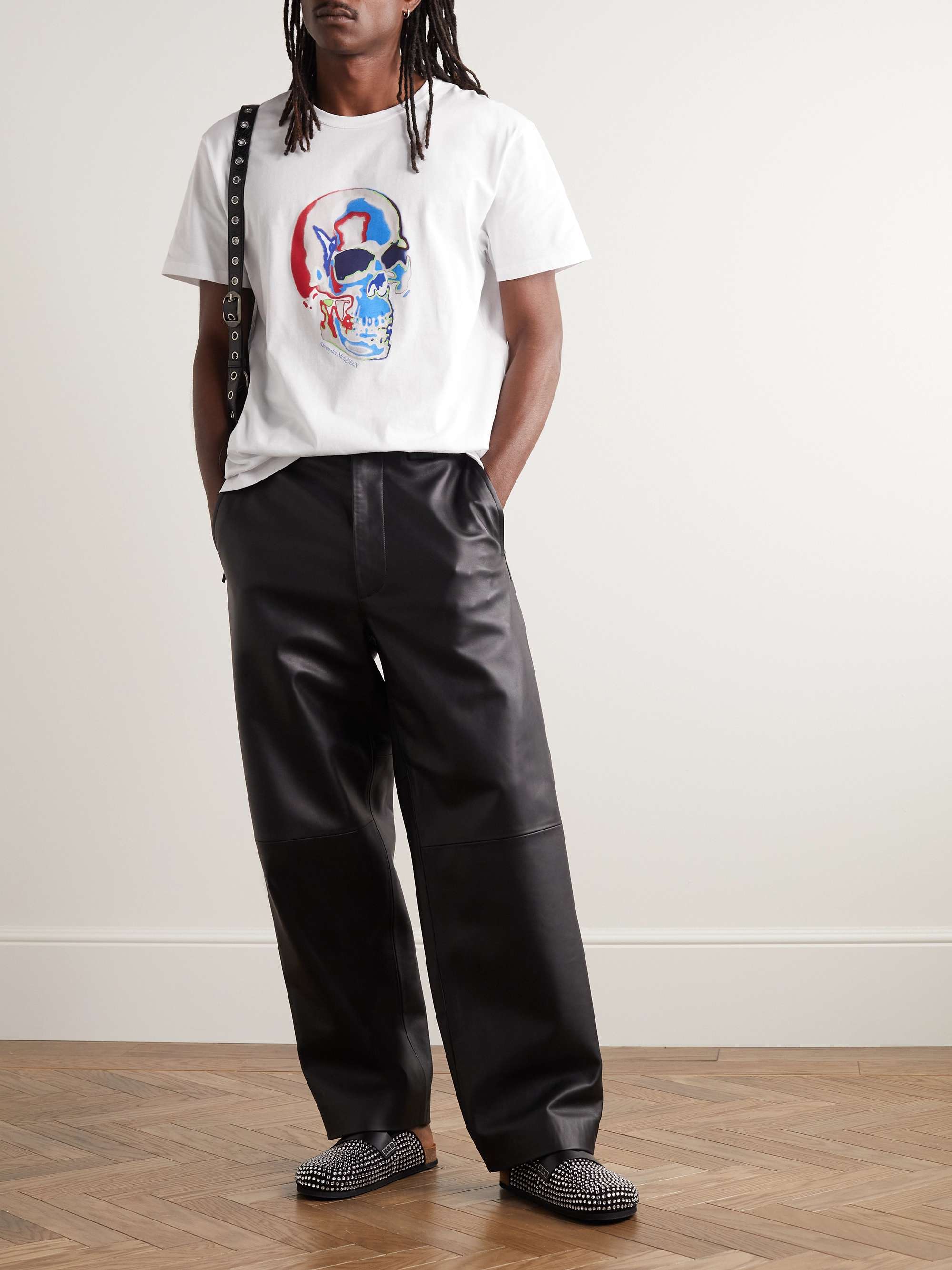 ALEXANDER MCQUEEN Printed Cotton-Jersey T-Shirt