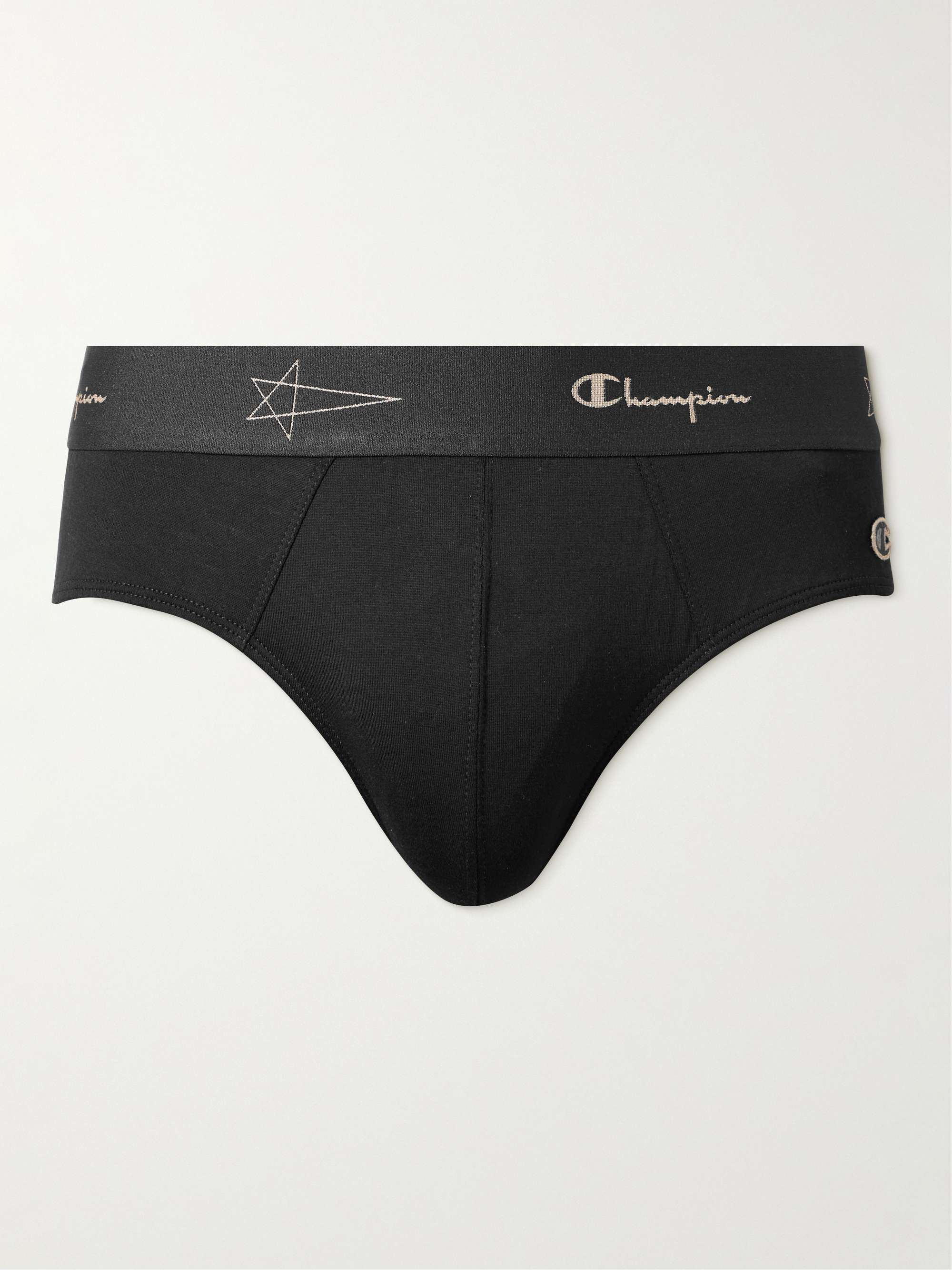 + Champion Cotton-Jersey Briefs