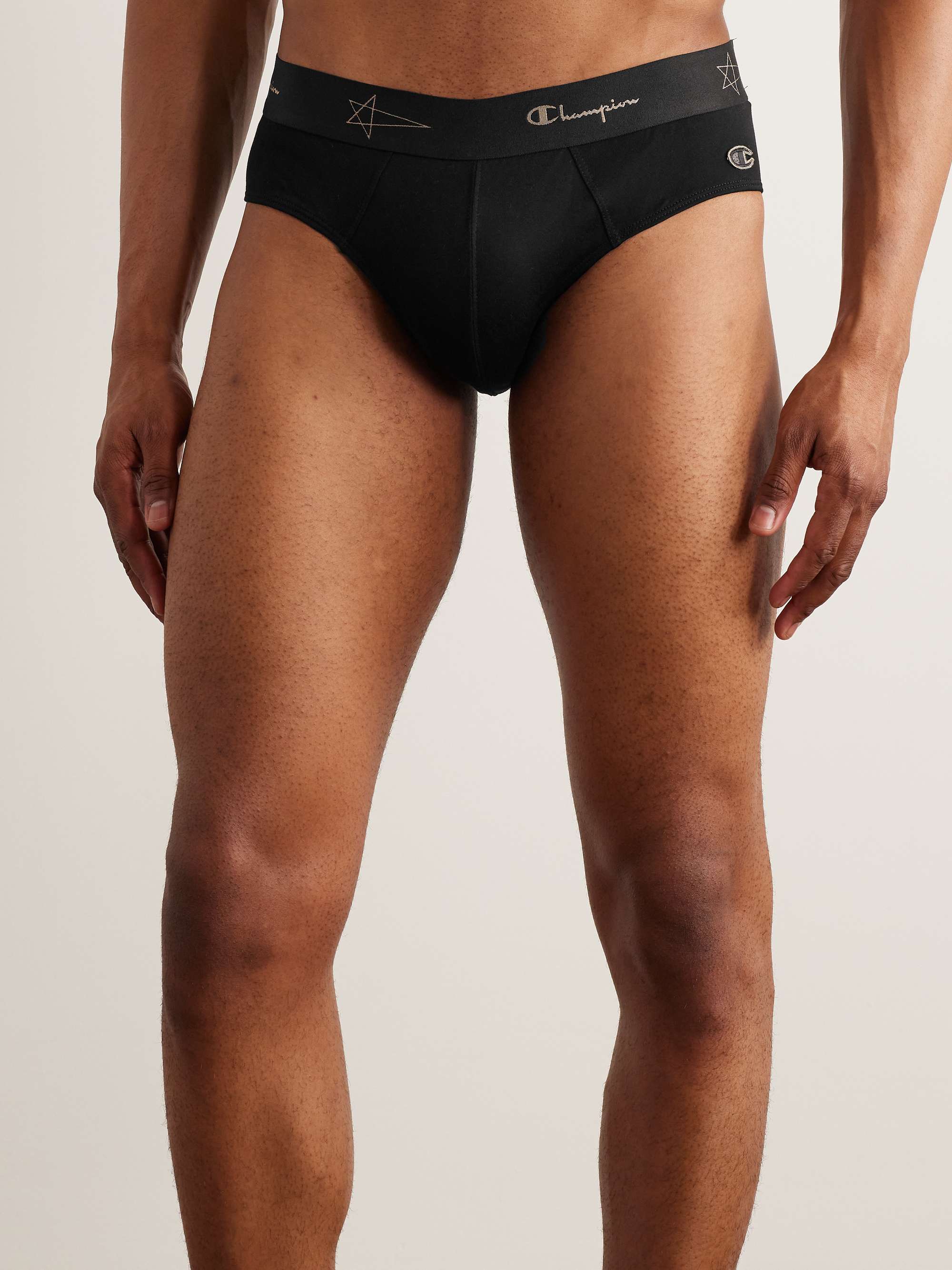 RICK OWENS + Champion Cotton-Jersey Briefs for Men