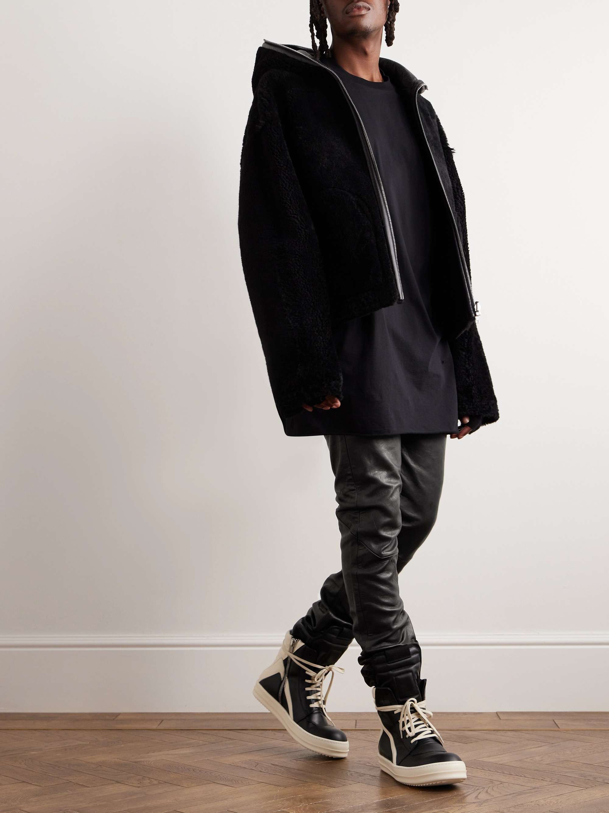 rick owens vegan leather pants