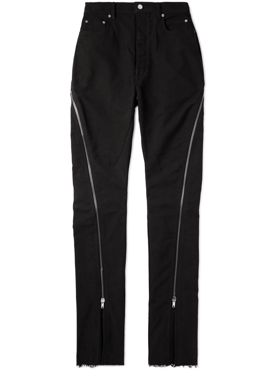Rick Owens - Bolan Banana Slim-Fit Flared Zip-Embellished Jeans - Men - Black - UK/US 46