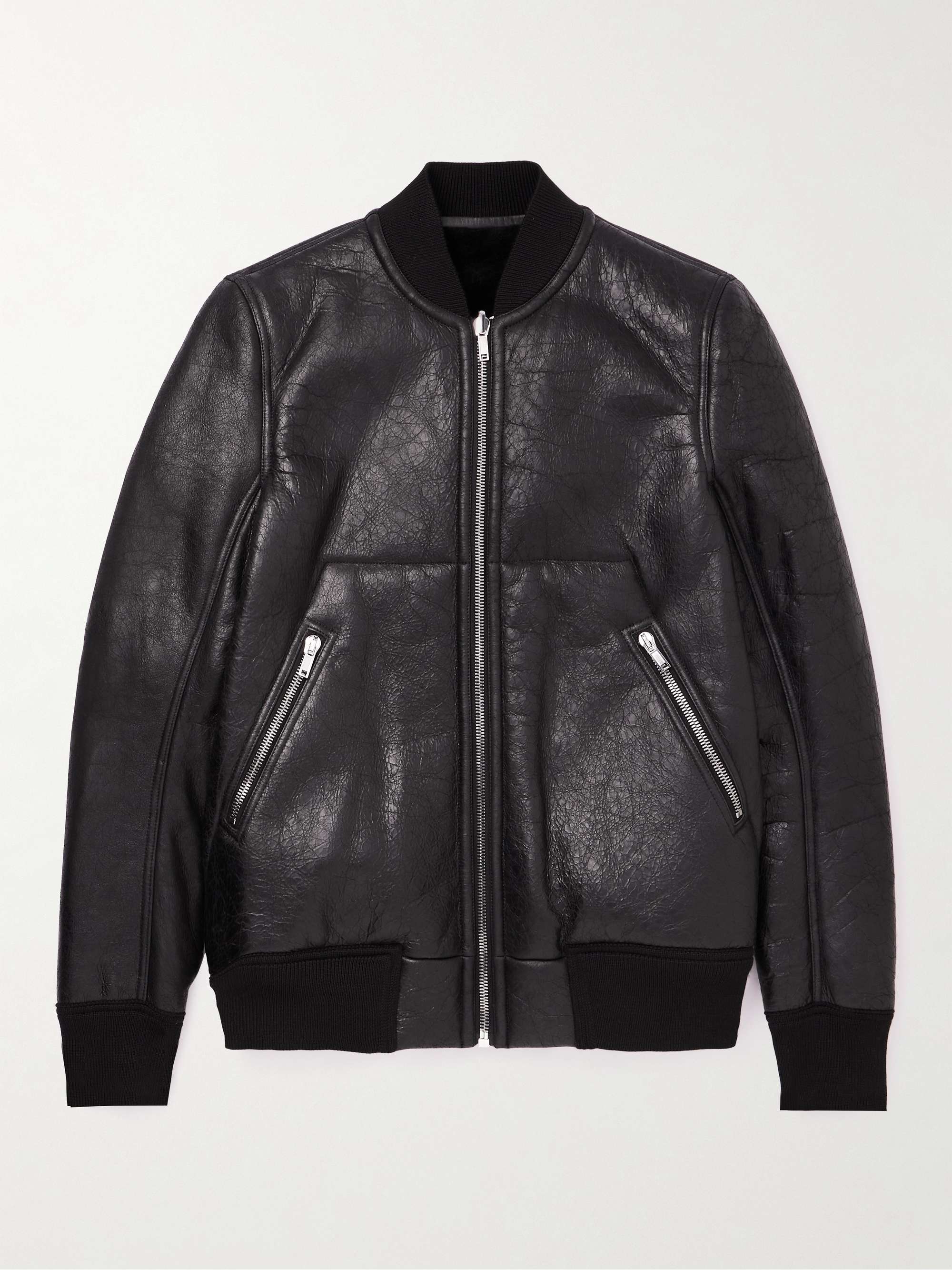 RICK OWENS Luxor Shearling Bomber Jacket for Men | MR PORTER