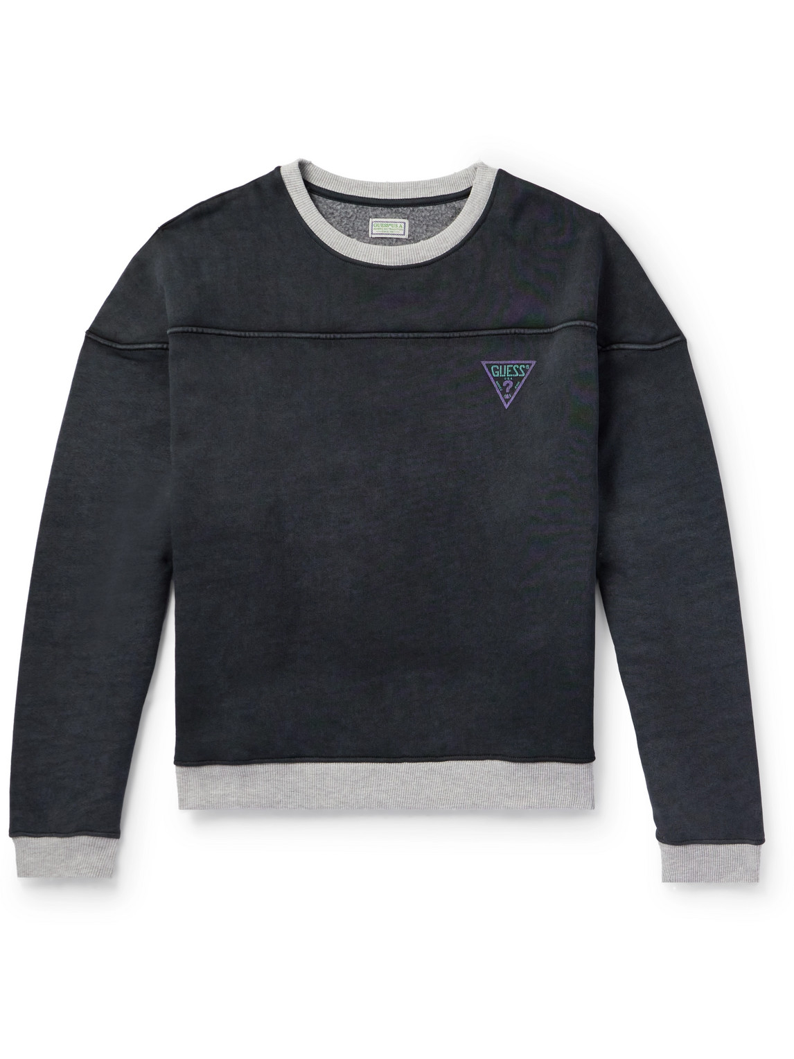 Guess USA Printed Cotton-Blend Jersey Sweatshirt