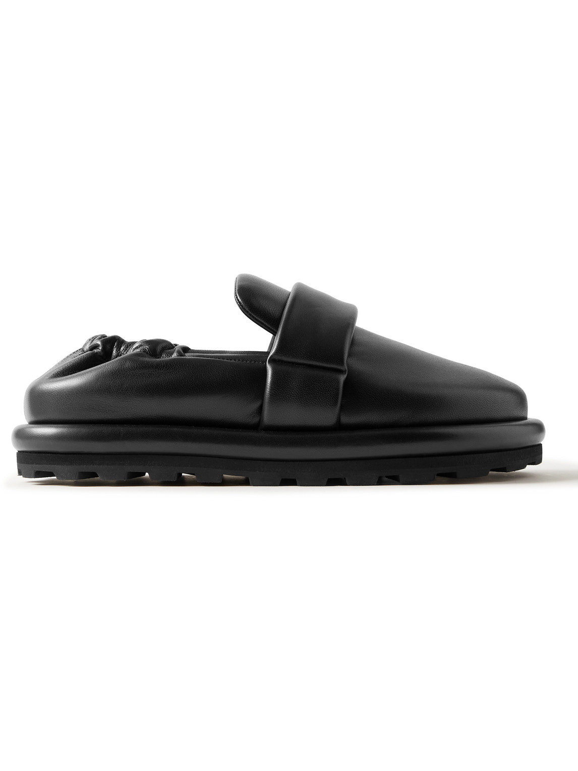 Jil Sander - Puffy Padded Leather Mules - Men - Black - EU 42