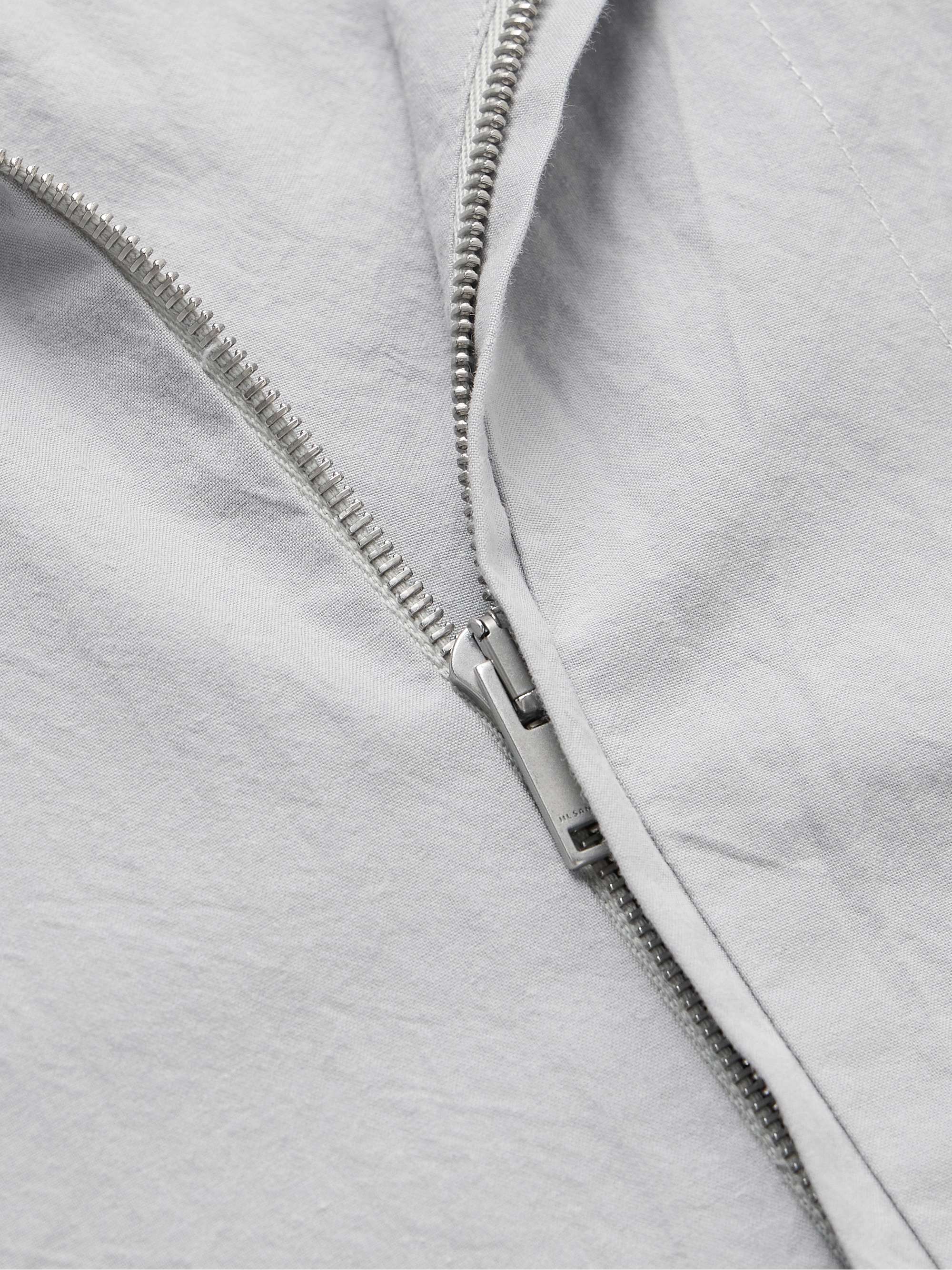 JIL SANDER Textured-Cotton Hooded Jacket for Men | MR PORTER