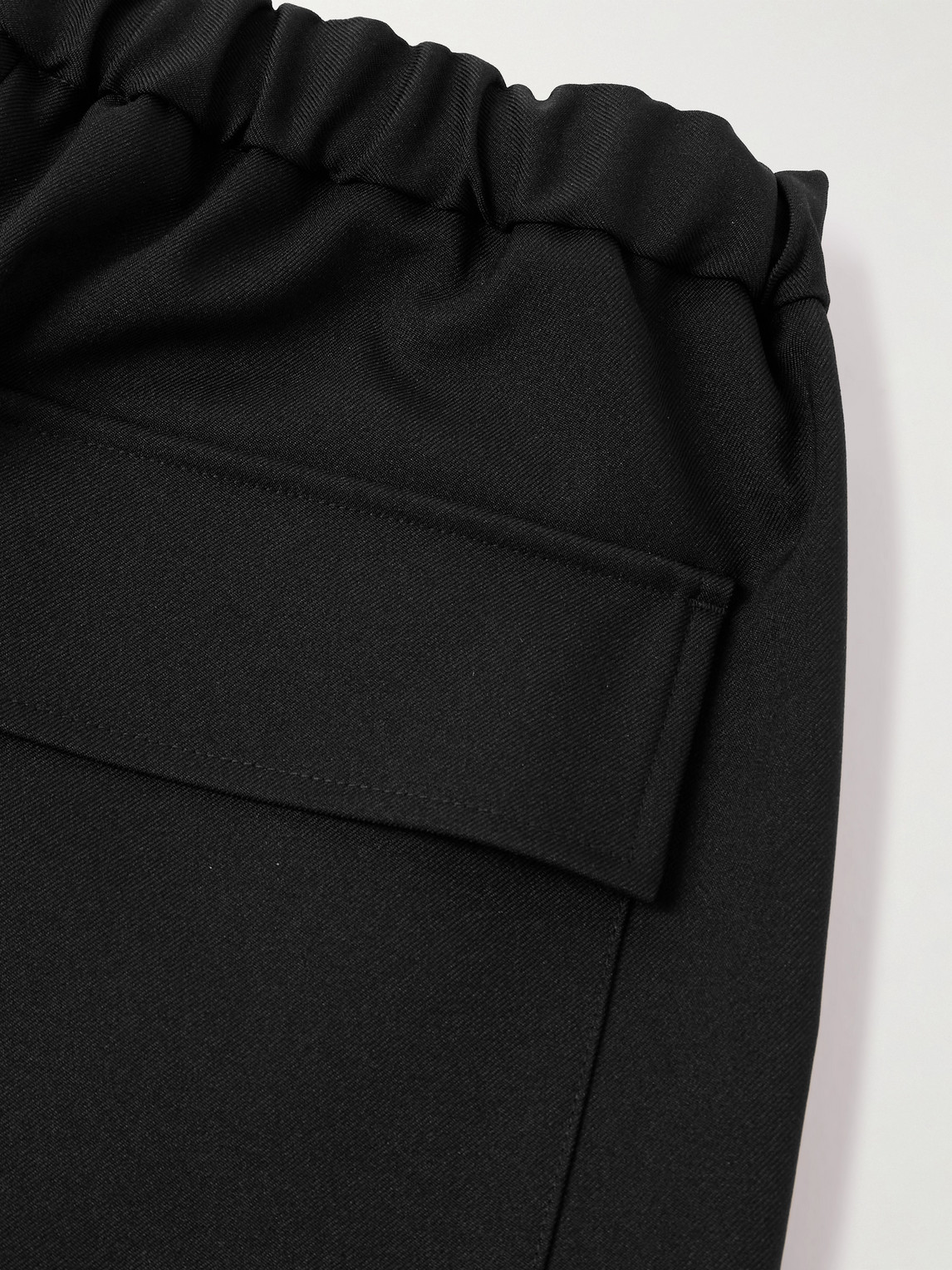 Shop Jil Sander Tapered Cropped Gabardine Trousers In Black