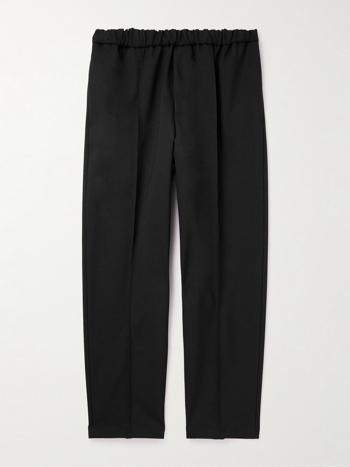 Tapered Cropped Gabardine Trousers