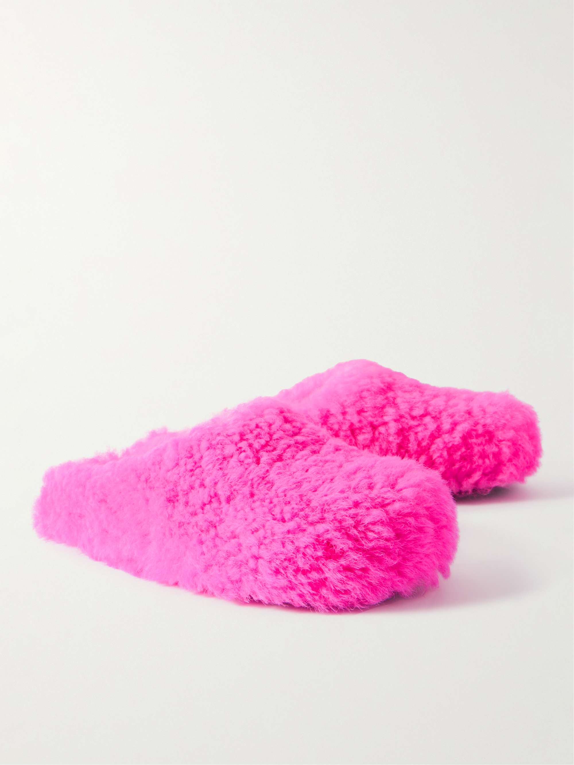 MARNI Fussbett Sabot Shearling Mules