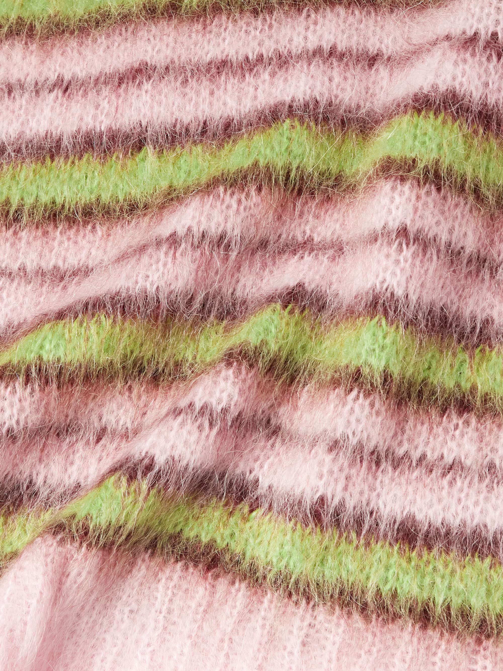 MARNI Striped Mohair-Blend Sweater