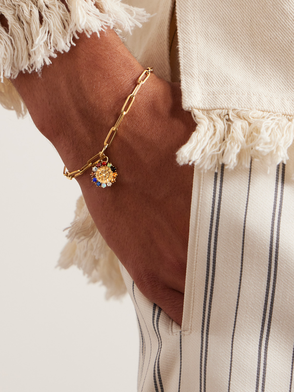 FOUNDRAE AETHER 18-KARAT GOLD MULTI-STONE BRACELET