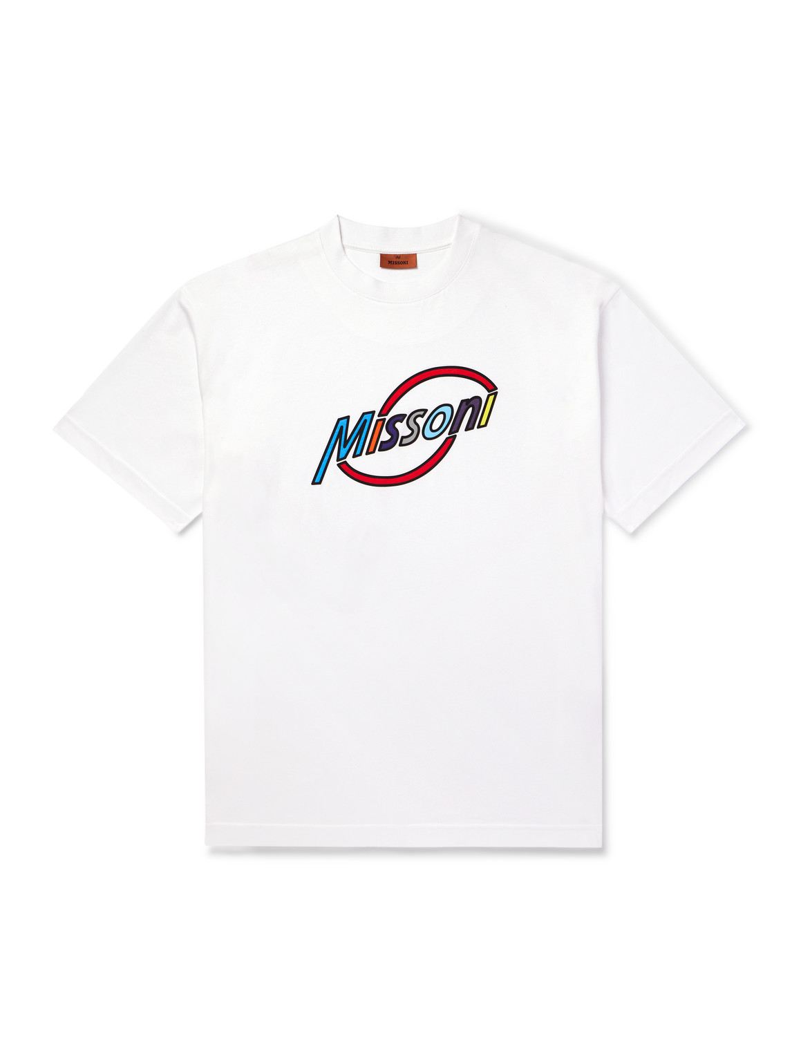 Missoni Logo-print Cotton T-shirt In White