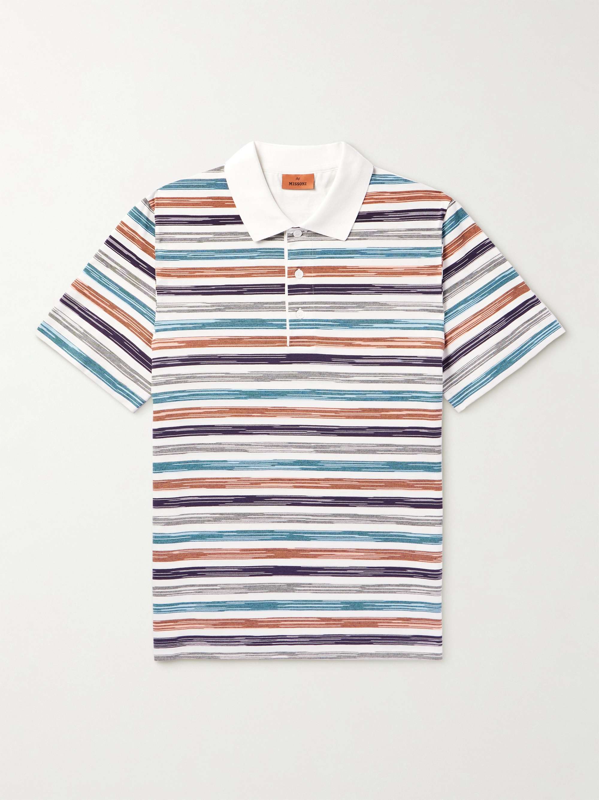 MISSONI Space-Dyed Striped Cotton Polo Shirt for Men | MR PORTER