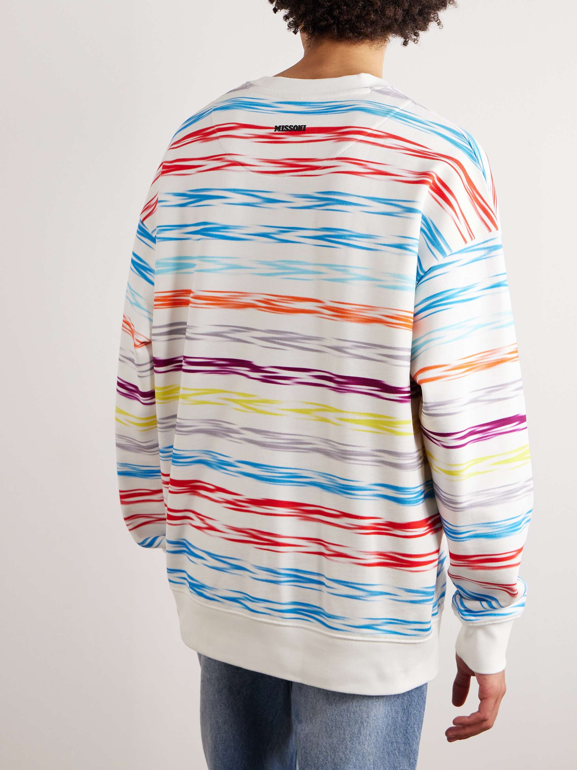 MISSONI Logo-Appliquéd Striped Cotton-Jersey Sweatshirt for Men | MR PORTER