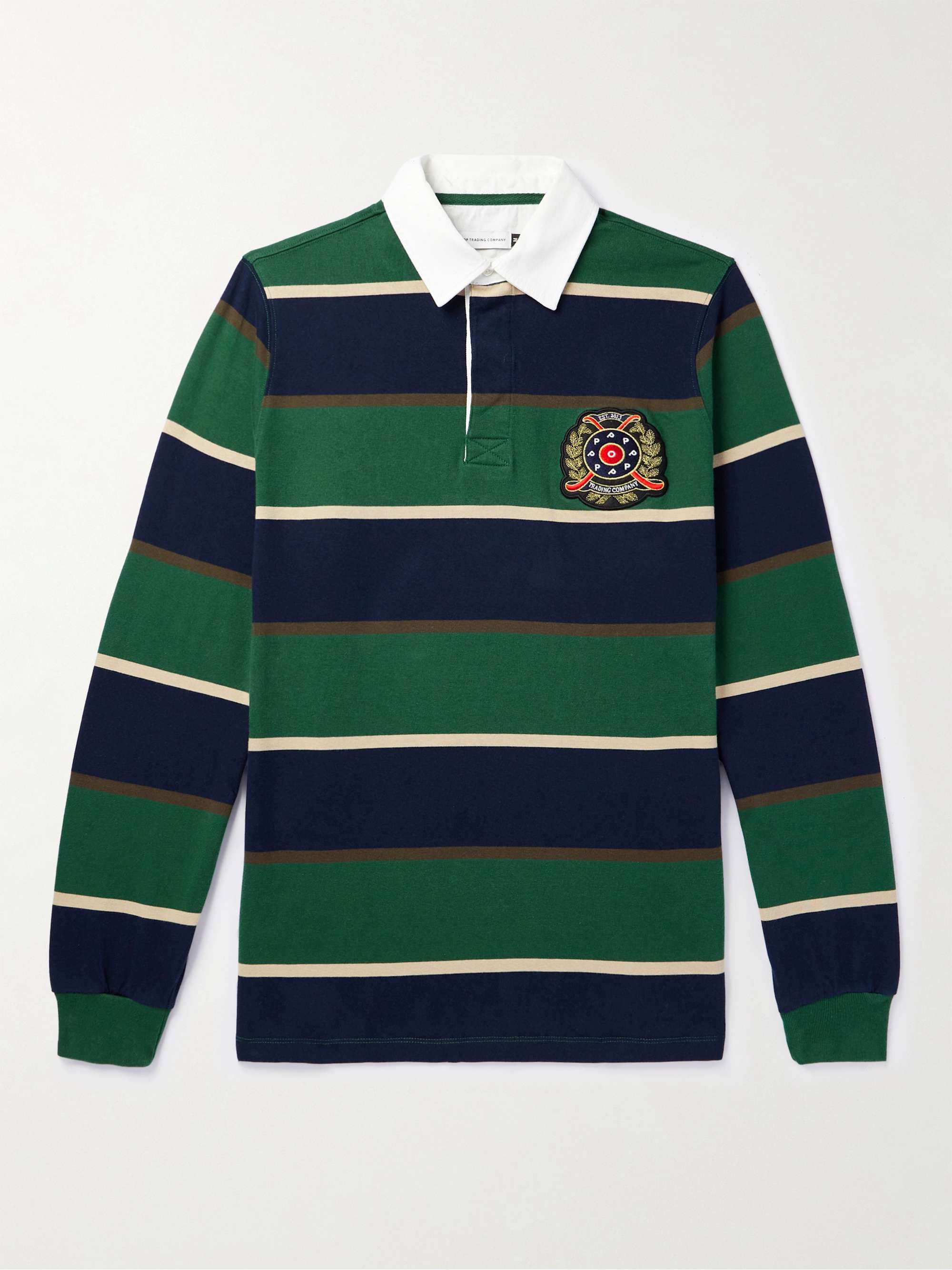 oversized striped polo